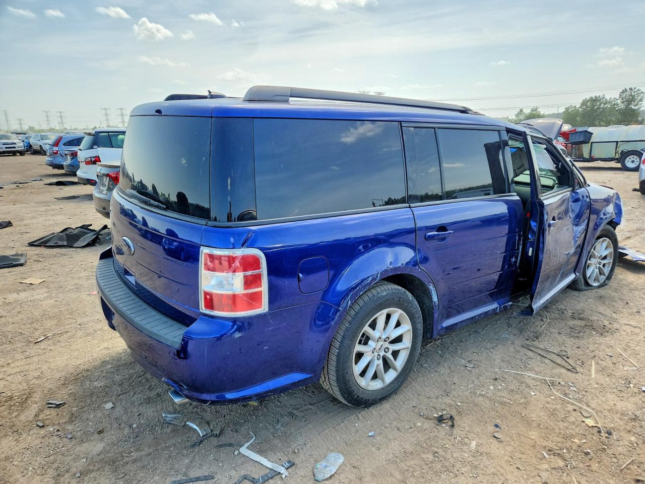 2013 Ford Flex Se Blue vin: 2FMGK5B85DBD17121