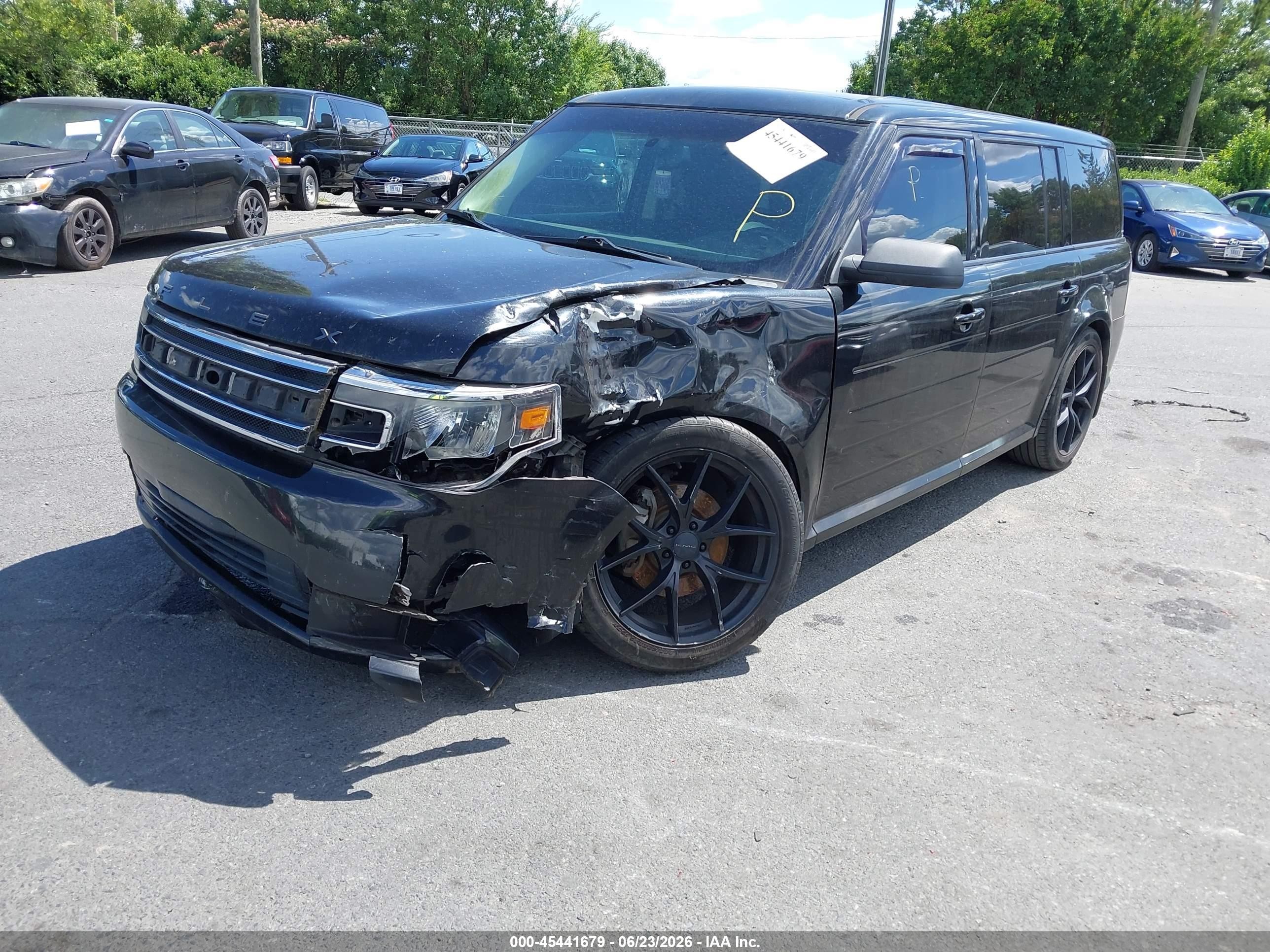 2013 Ford Flex Se Black vin: 2FMGK5B85DBD35554