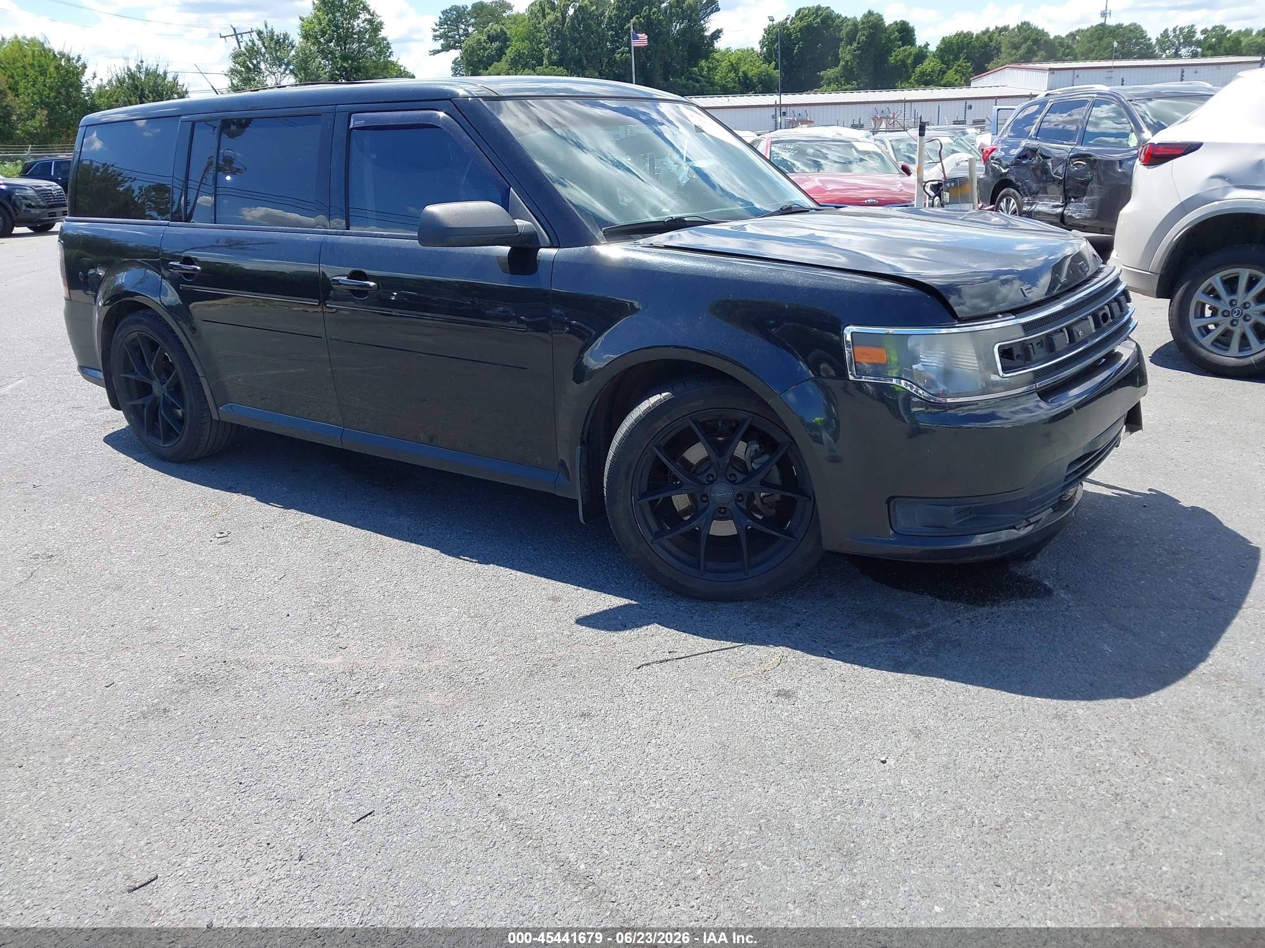 2013 Ford Flex Se Black vin: 2FMGK5B85DBD35554
