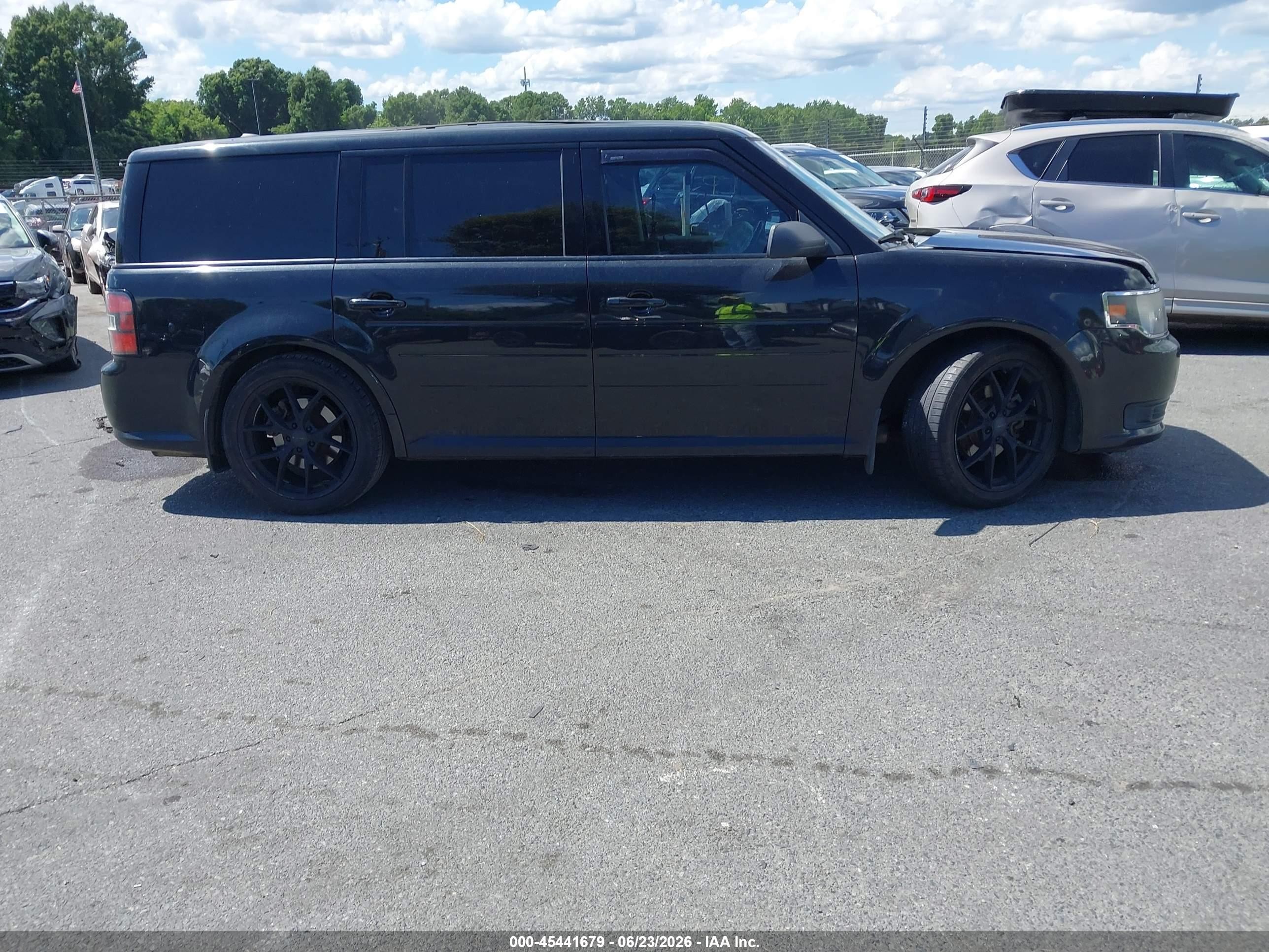 2013 Ford Flex Se Black vin: 2FMGK5B85DBD35554