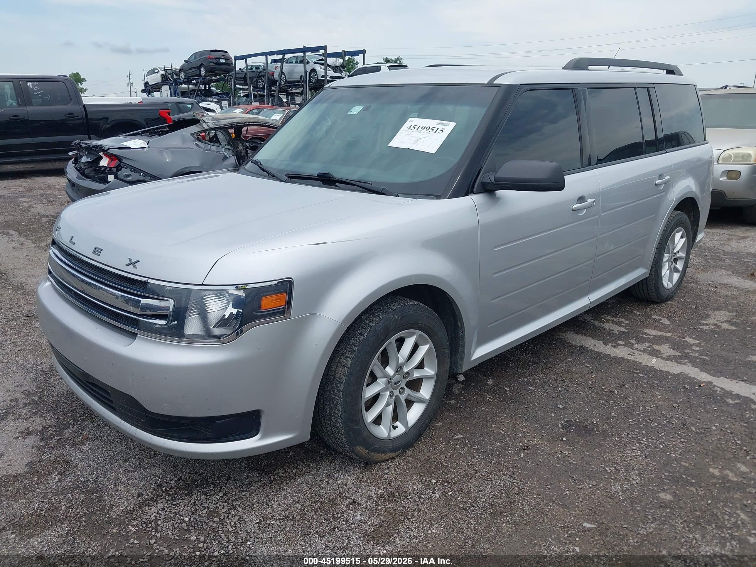 2014 Ford Flex Se Silver vin: 2FMGK5B85EBD03964