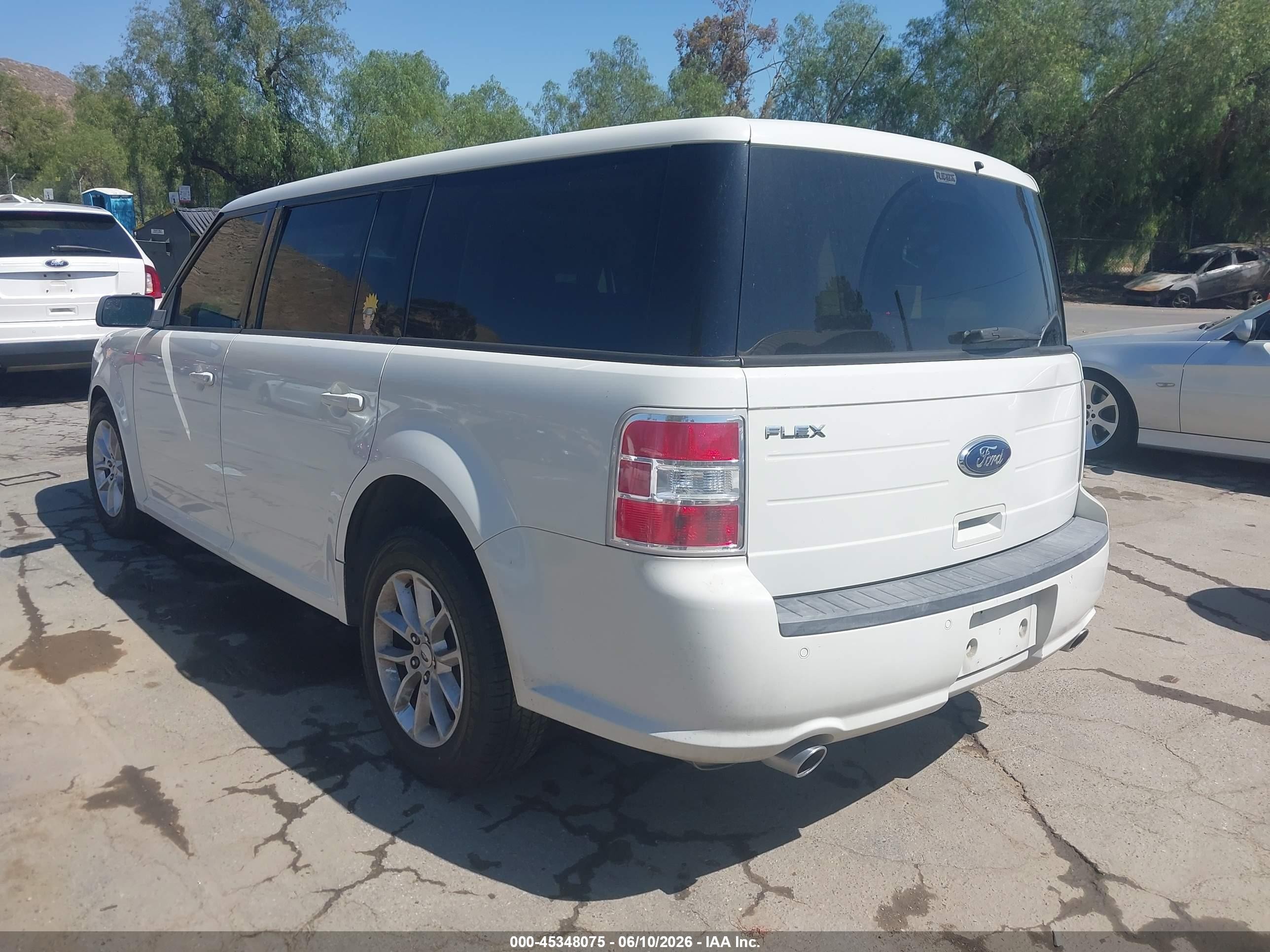 2014 Ford Flex Se White vin: 2FMGK5B85EBD06136