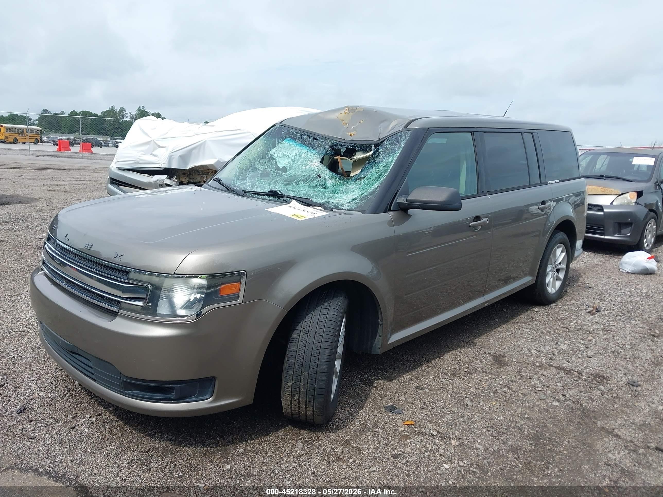 2014 Ford Flex Se Gray vin: 2FMGK5B85EBD26242