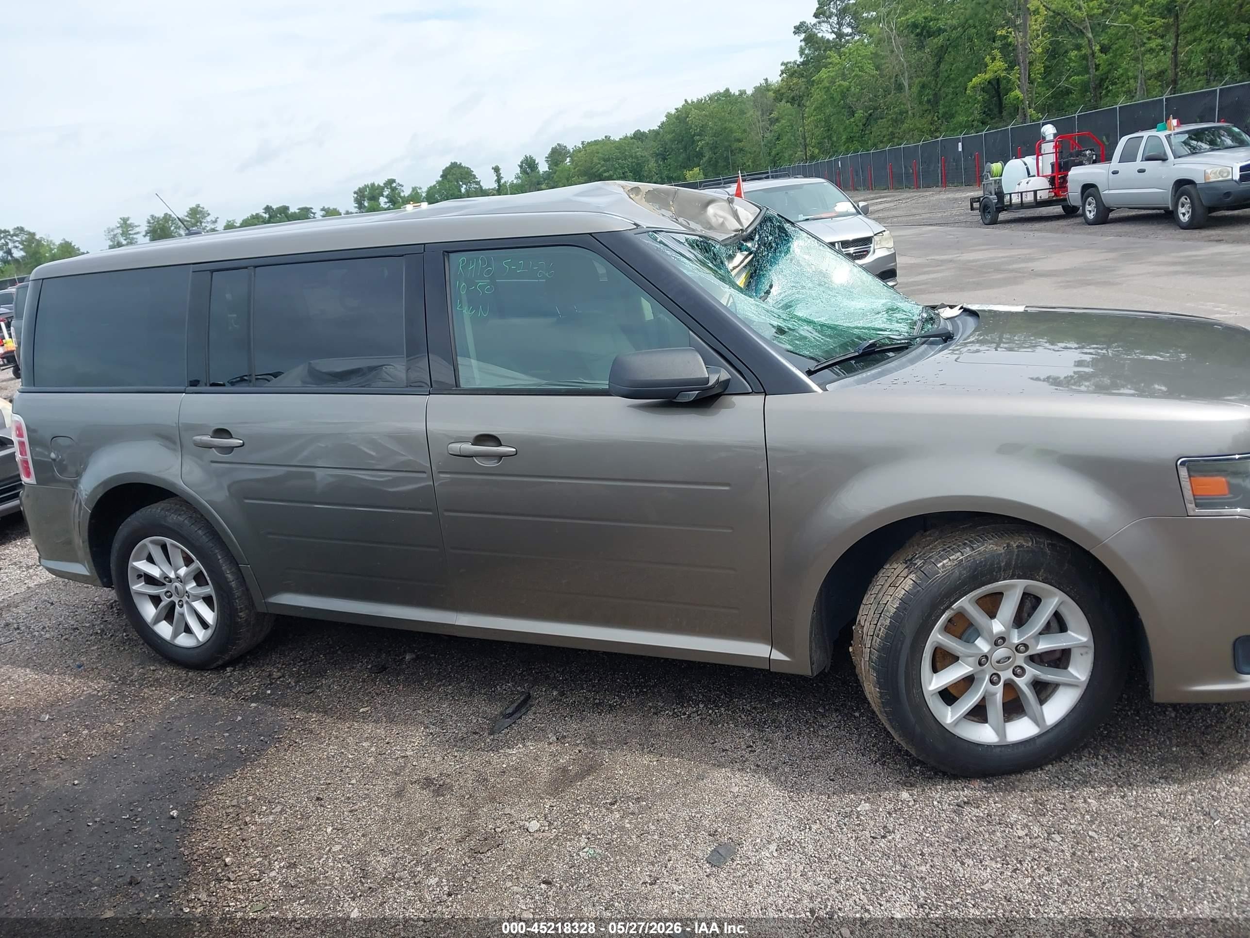 2014 Ford Flex Se Gray vin: 2FMGK5B85EBD26242