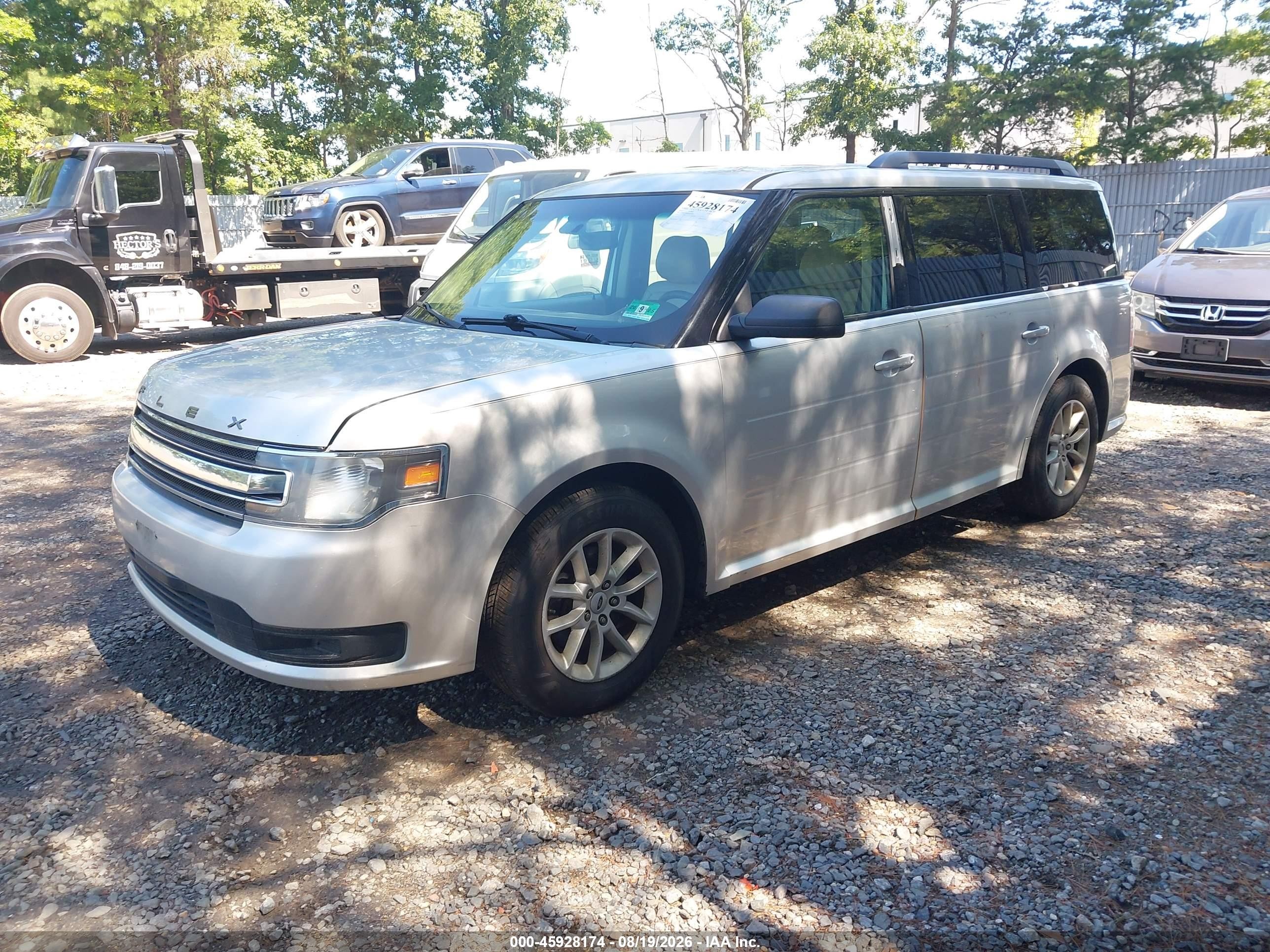 2014 Ford Flex Se Silver vin: 2FMGK5B86EBD34883