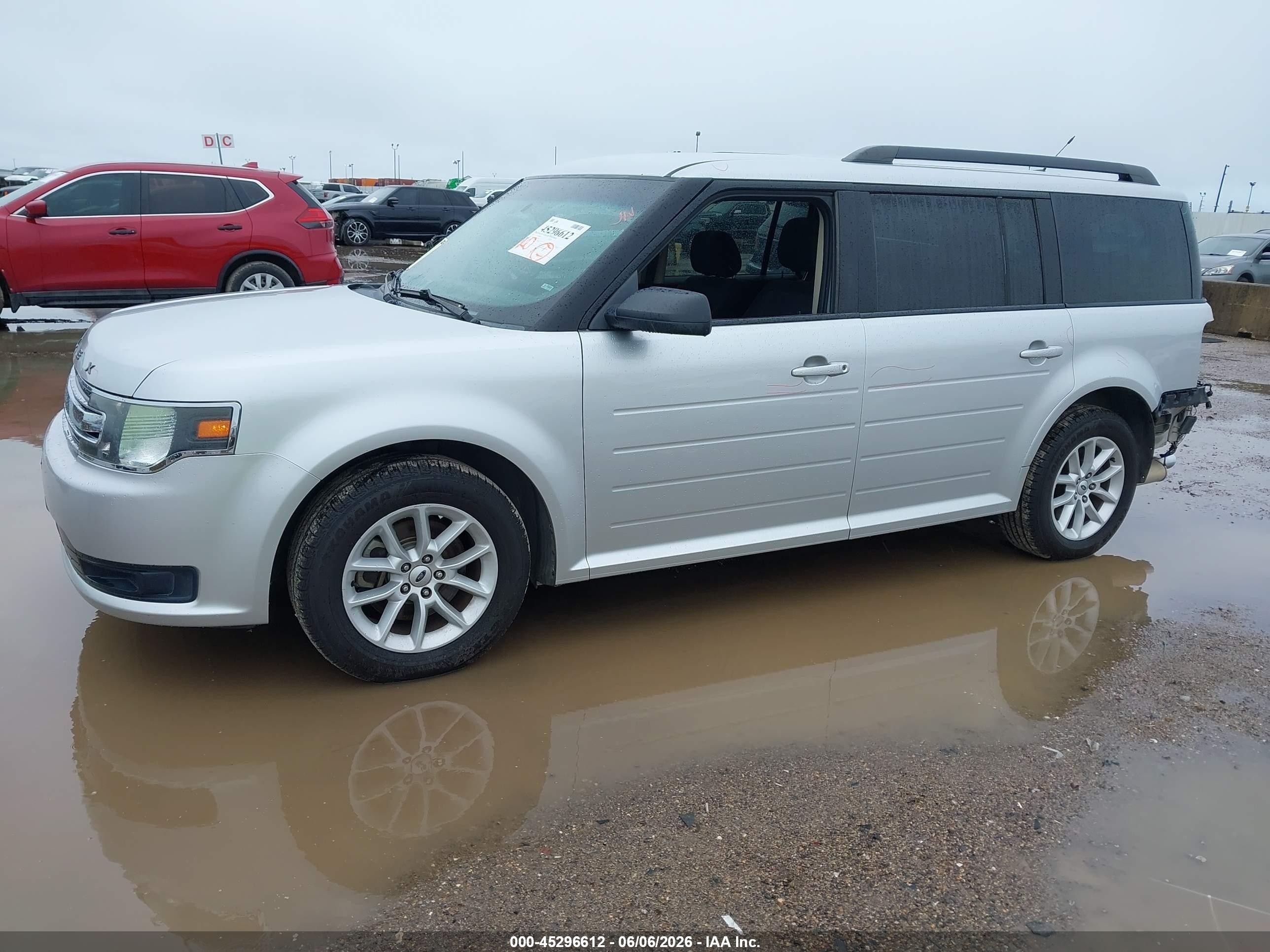 2014 Ford Flex Se Silver vin: 2FMGK5B87EBD35024