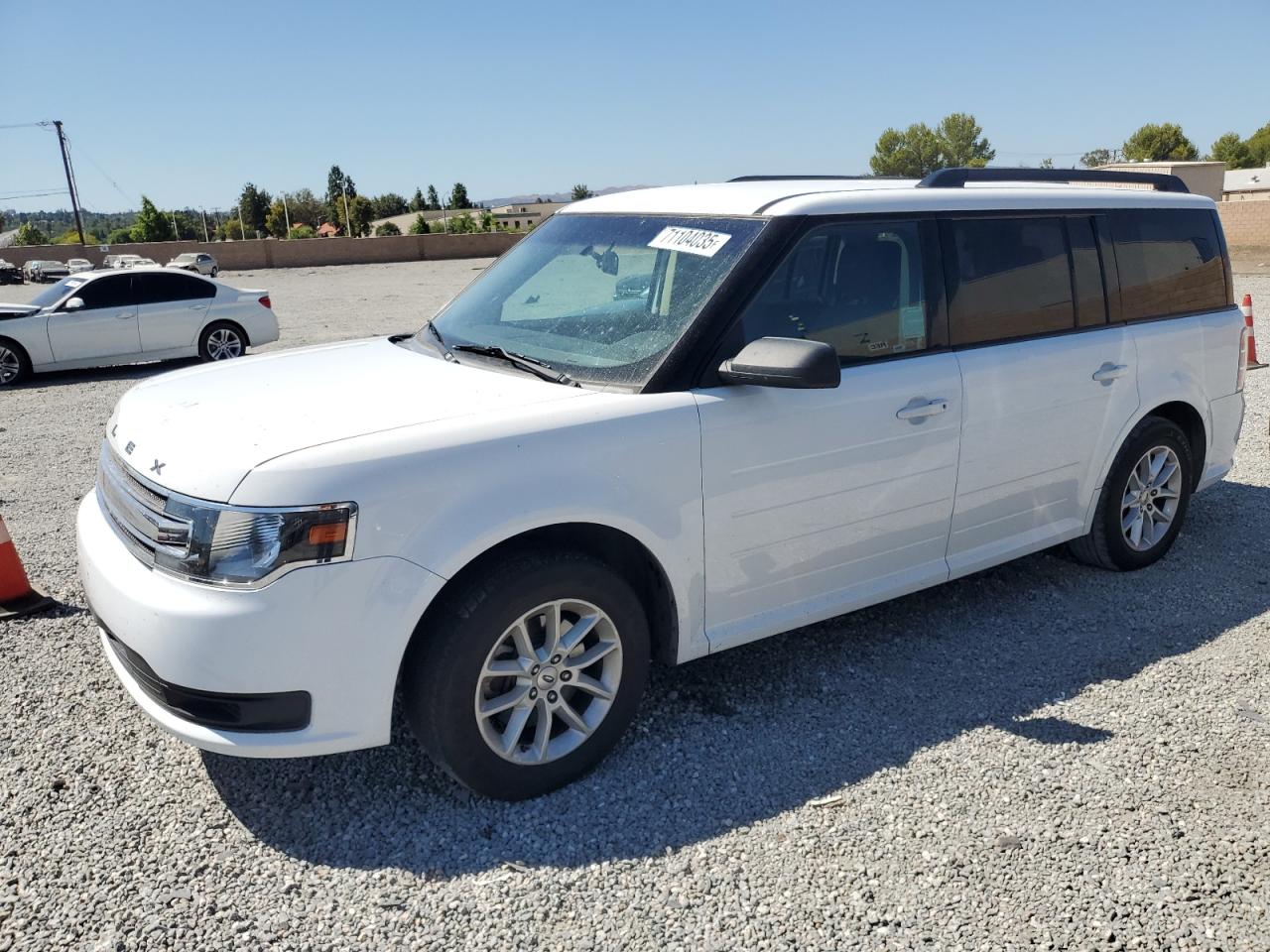 2018 Ford Flex Se White vin: 2FMGK5B87JBA04244
