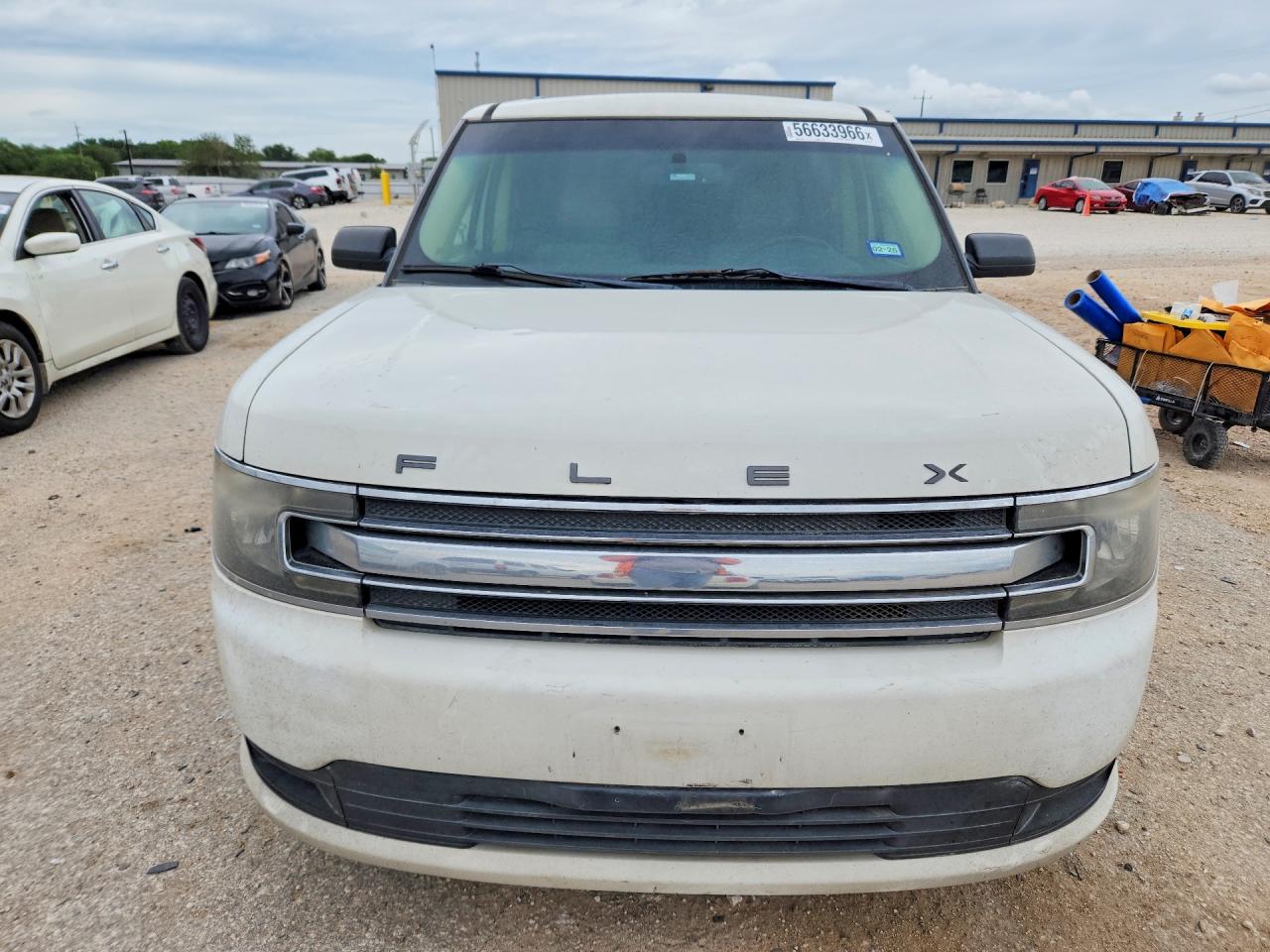 2013 Ford Flex Se White vin: 2FMGK5B88DBD24693