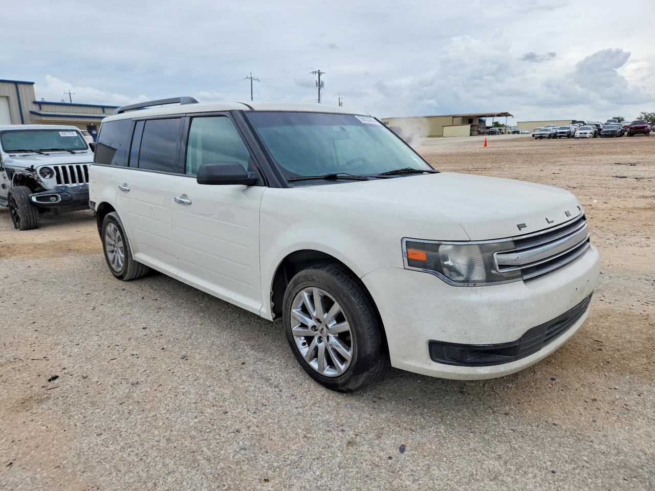2013 Ford Flex Se White vin: 2FMGK5B88DBD24693