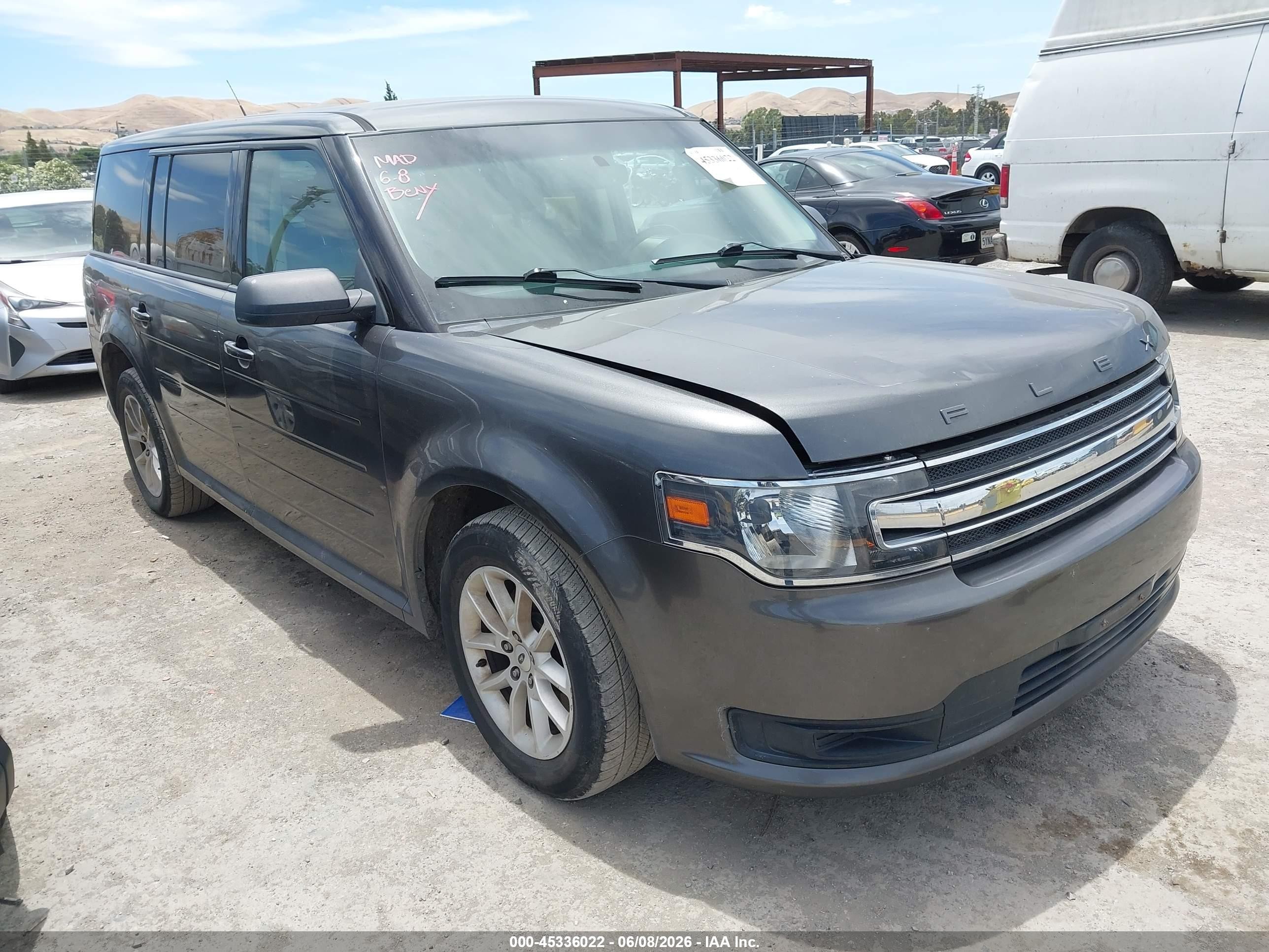 2015 Ford Flex Se Gray vin: 2FMGK5B88FBA04597