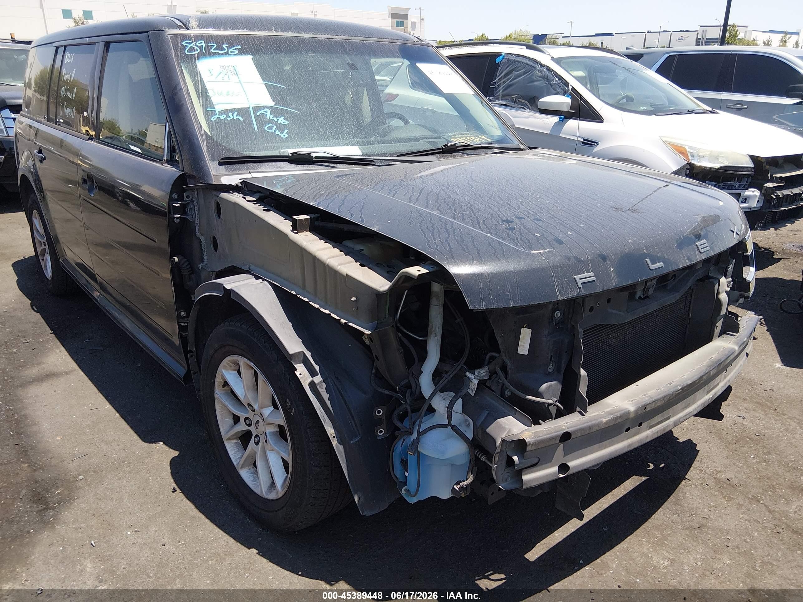 2014 Ford Flex Se Black vin: 2FMGK5B89EBD07077