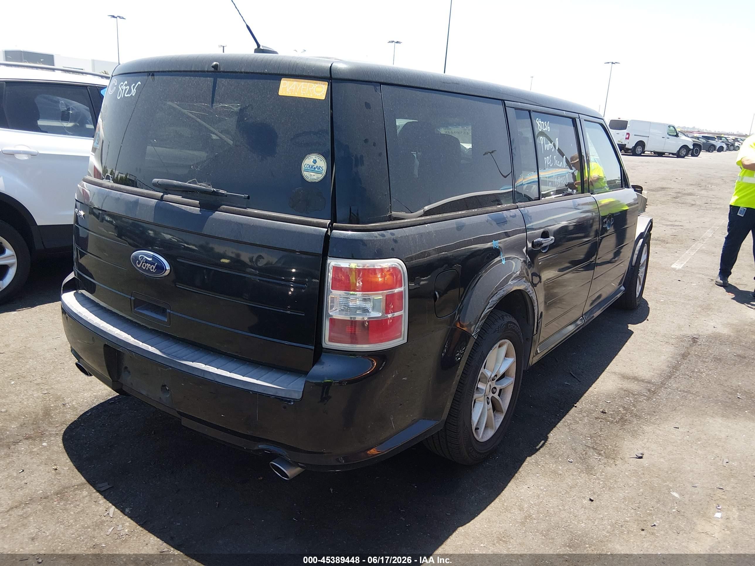 2014 Ford Flex Se Black vin: 2FMGK5B89EBD07077