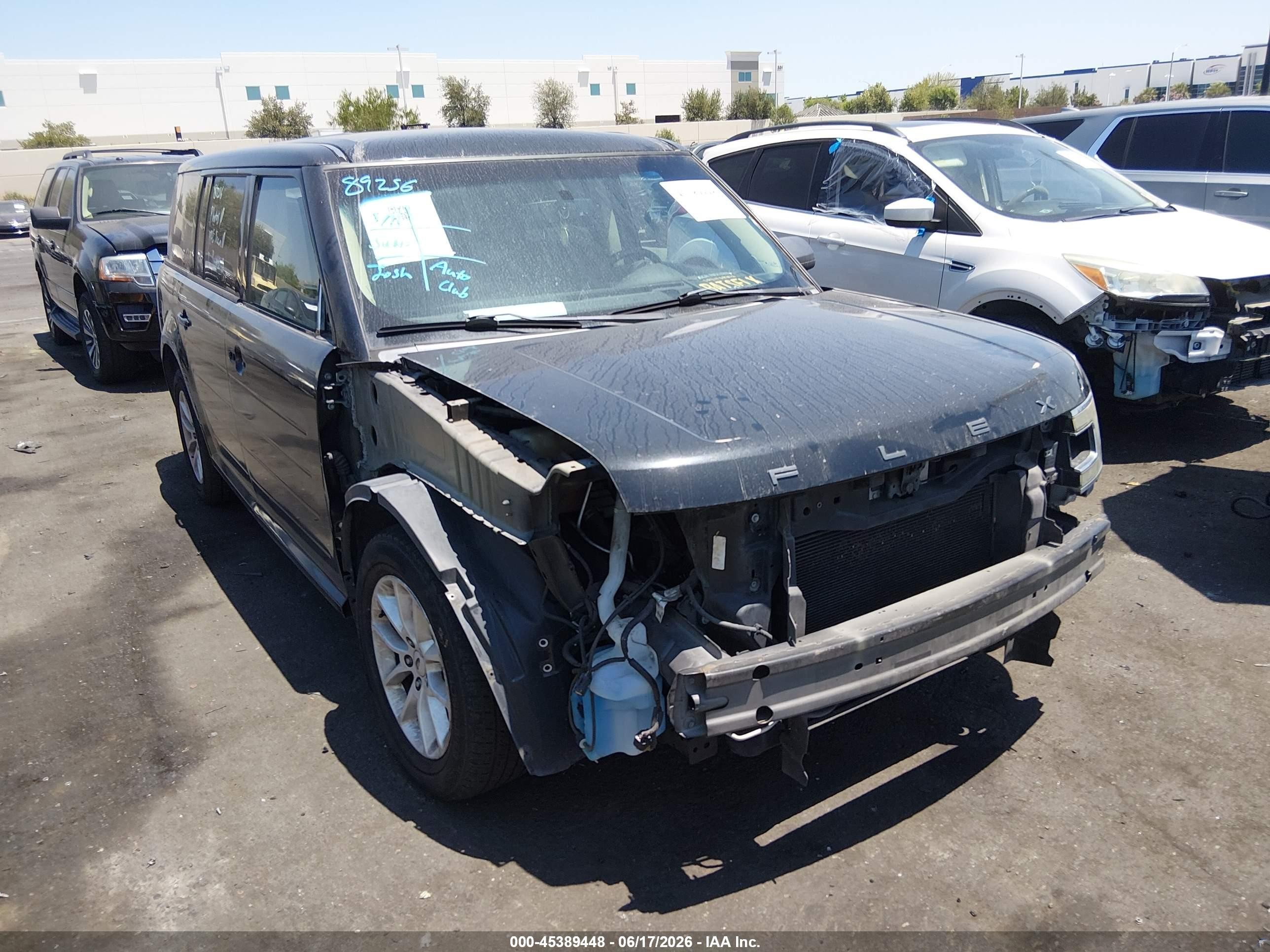 2014 Ford Flex Se Black vin: 2FMGK5B89EBD07077