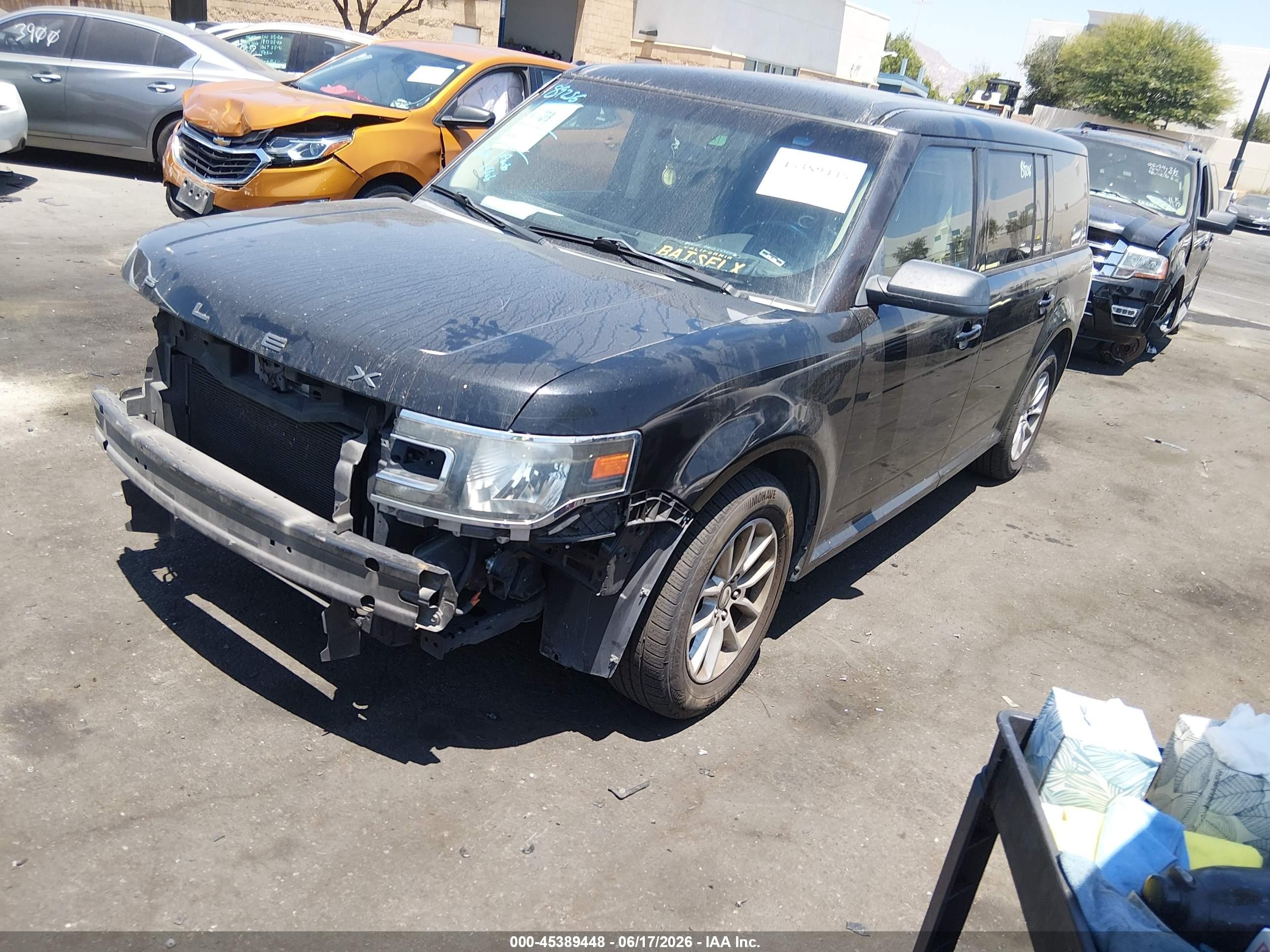 2014 Ford Flex Se Black vin: 2FMGK5B89EBD07077
