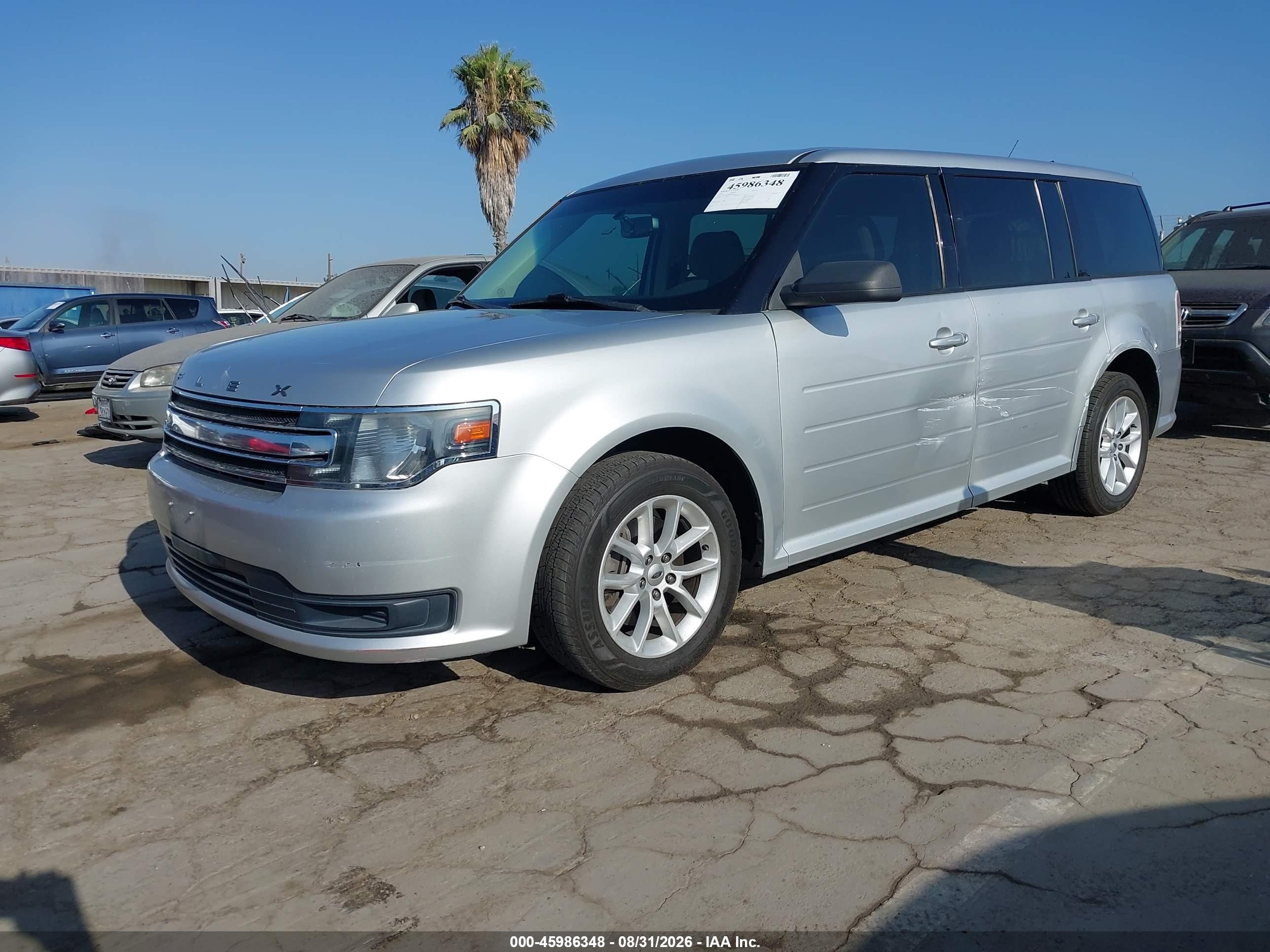 2014 Ford Flex Se Silver vin: 2FMGK5B89EBD21271