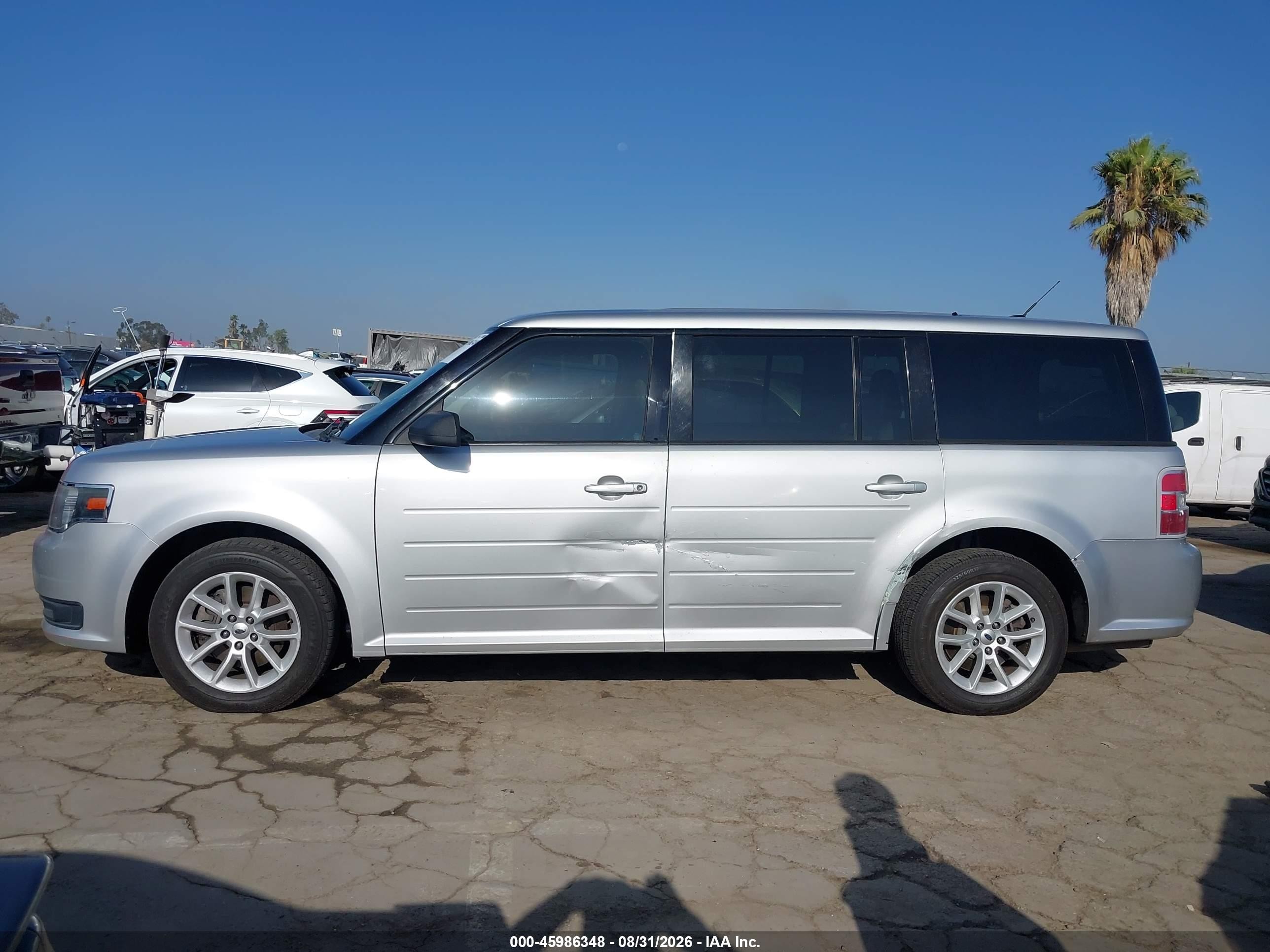2014 Ford Flex Se Silver vin: 2FMGK5B89EBD21271