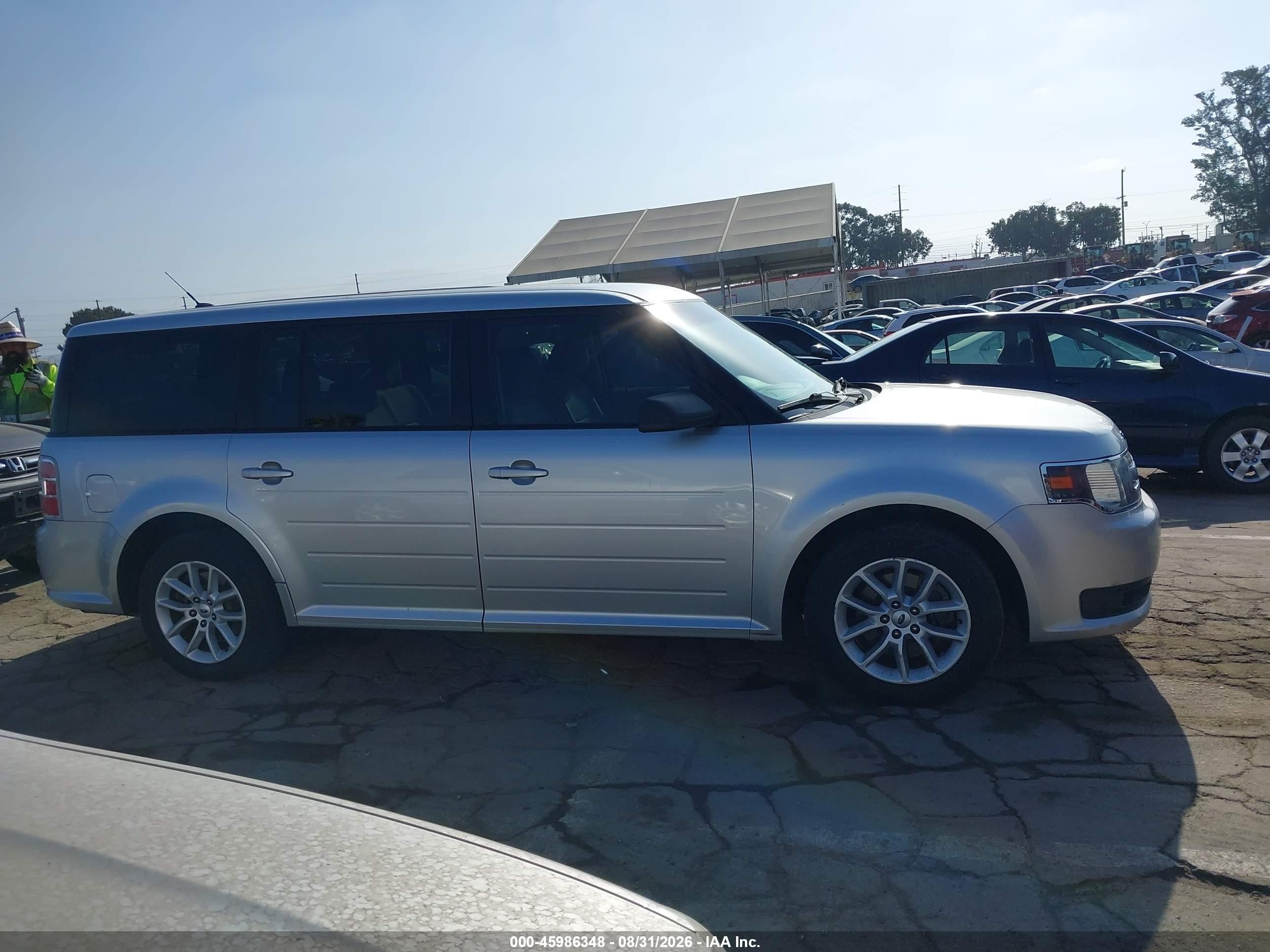 2014 Ford Flex Se Silver vin: 2FMGK5B89EBD21271
