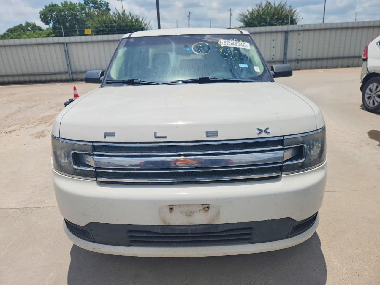 2013 Ford Flex Se White vin: 2FMGK5B8XDBD29555