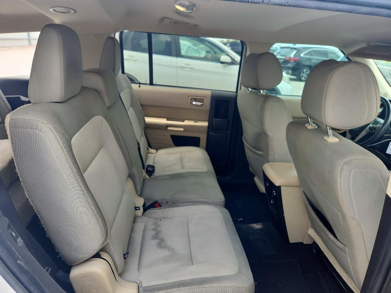 2013 Ford Flex Se White vin: 2FMGK5B8XDBD29555