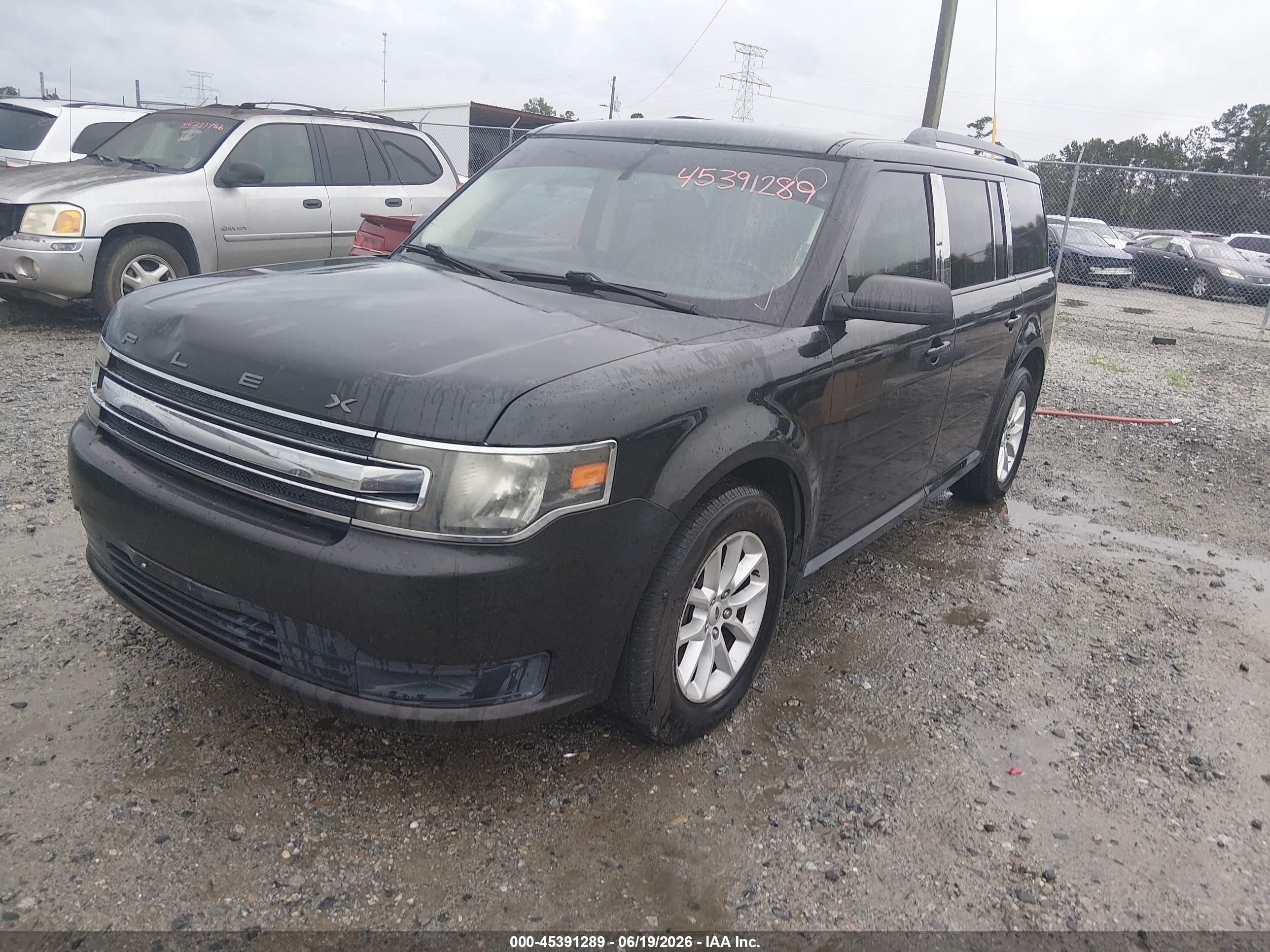 2013 Ford Flex Se Black vin: 2FMGK5B8XDBD34951