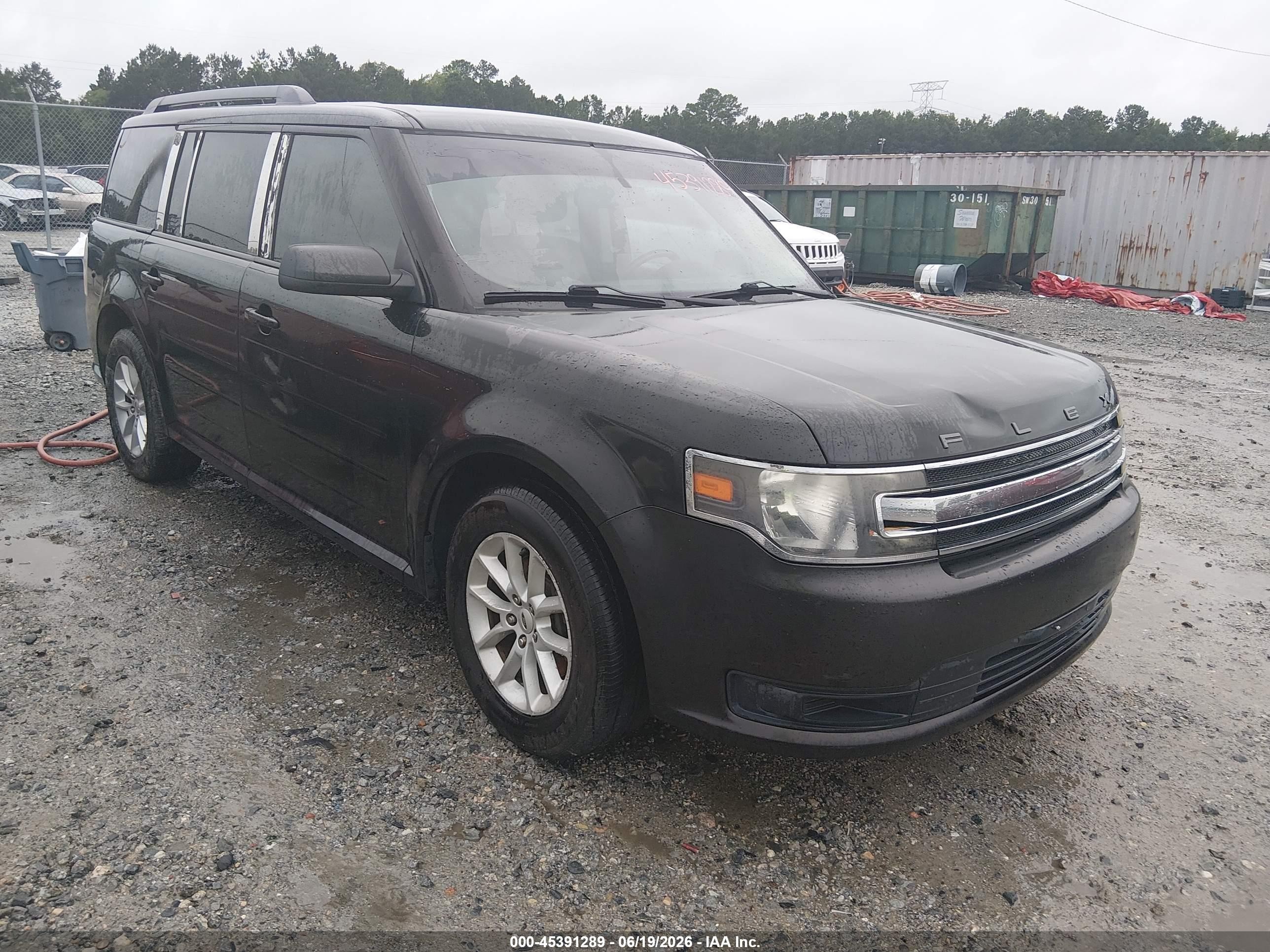2013 Ford Flex Se Black vin: 2FMGK5B8XDBD34951