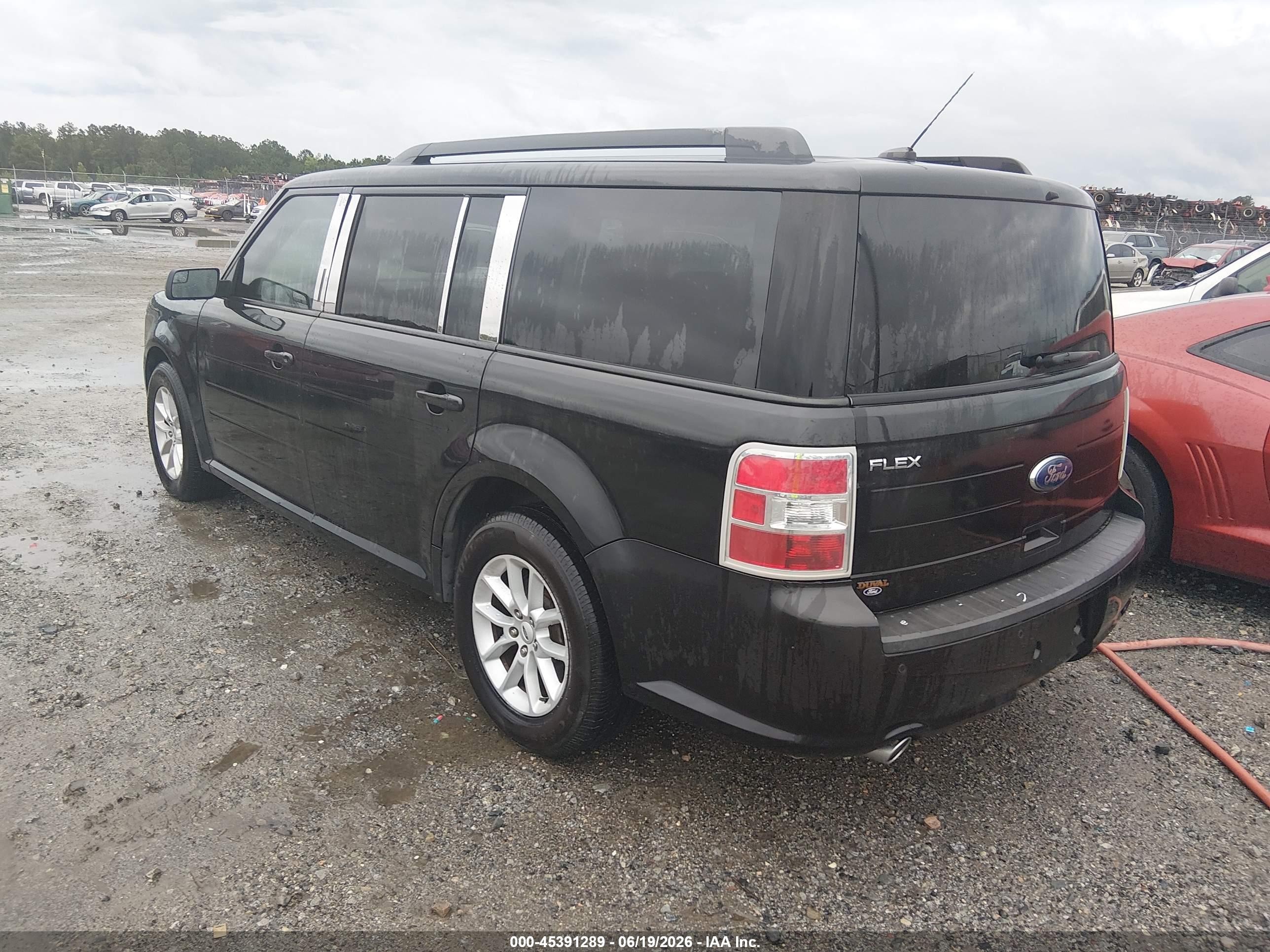 2013 Ford Flex Se Black vin: 2FMGK5B8XDBD34951
