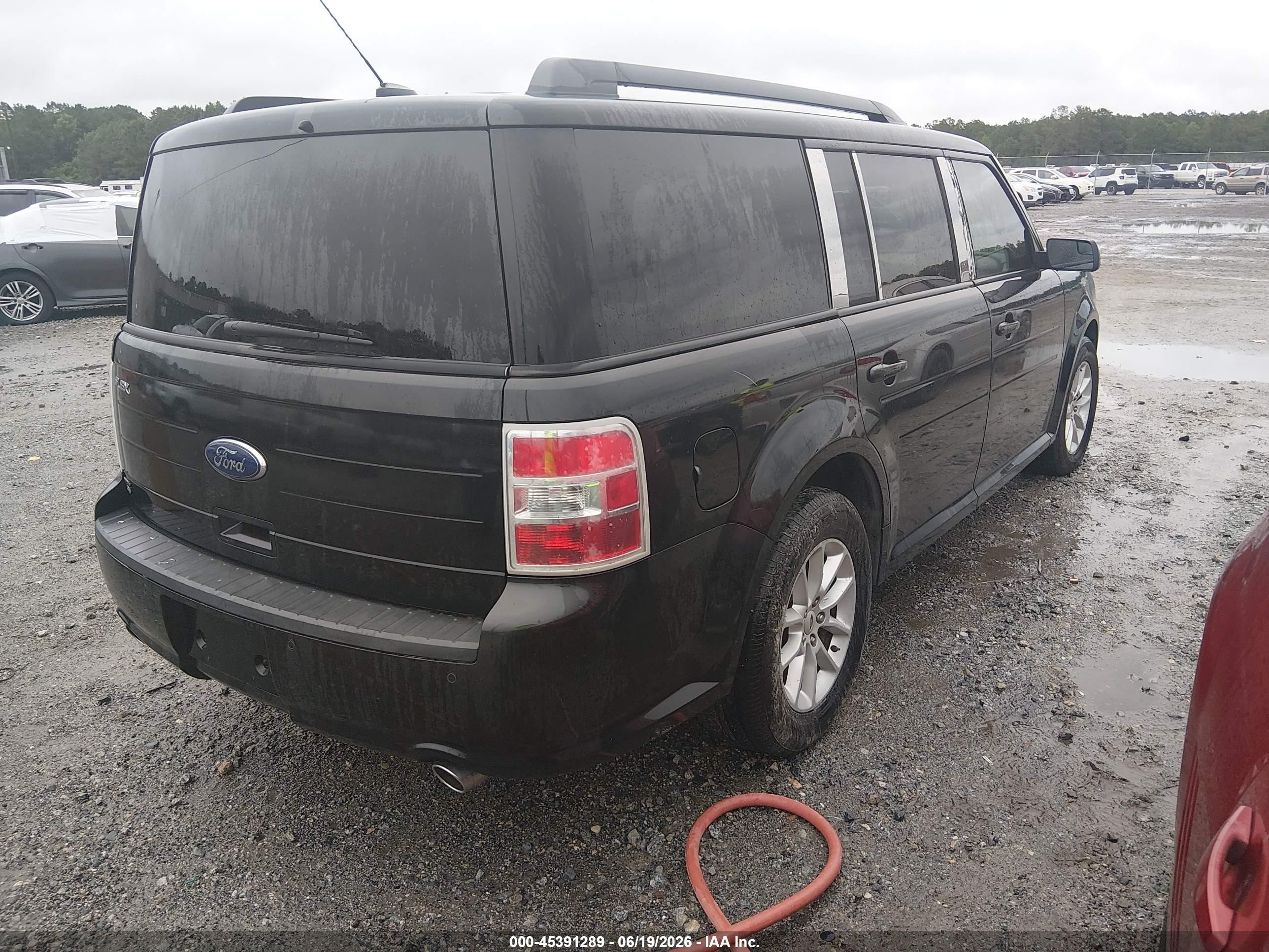 2013 Ford Flex Se Black vin: 2FMGK5B8XDBD34951