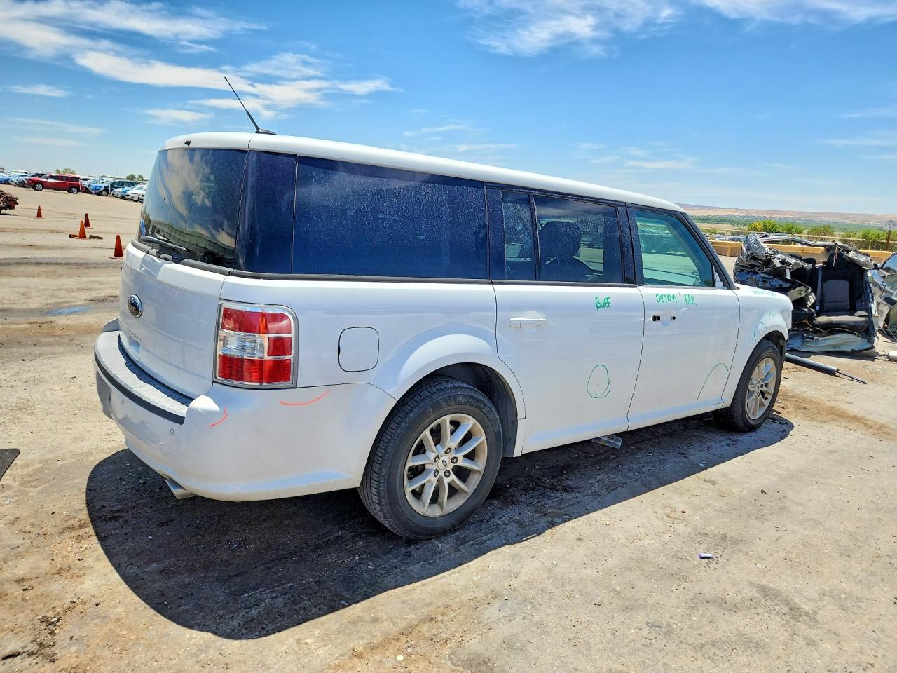 2014 Ford Flex Se Белый vin: 2FMGK5B8XEBD24910