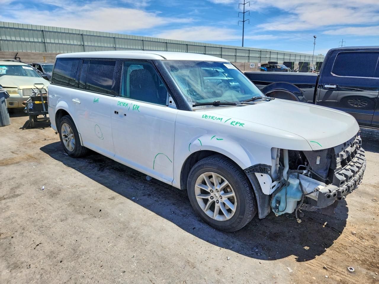 2014 Ford Flex Se Белый vin: 2FMGK5B8XEBD24910