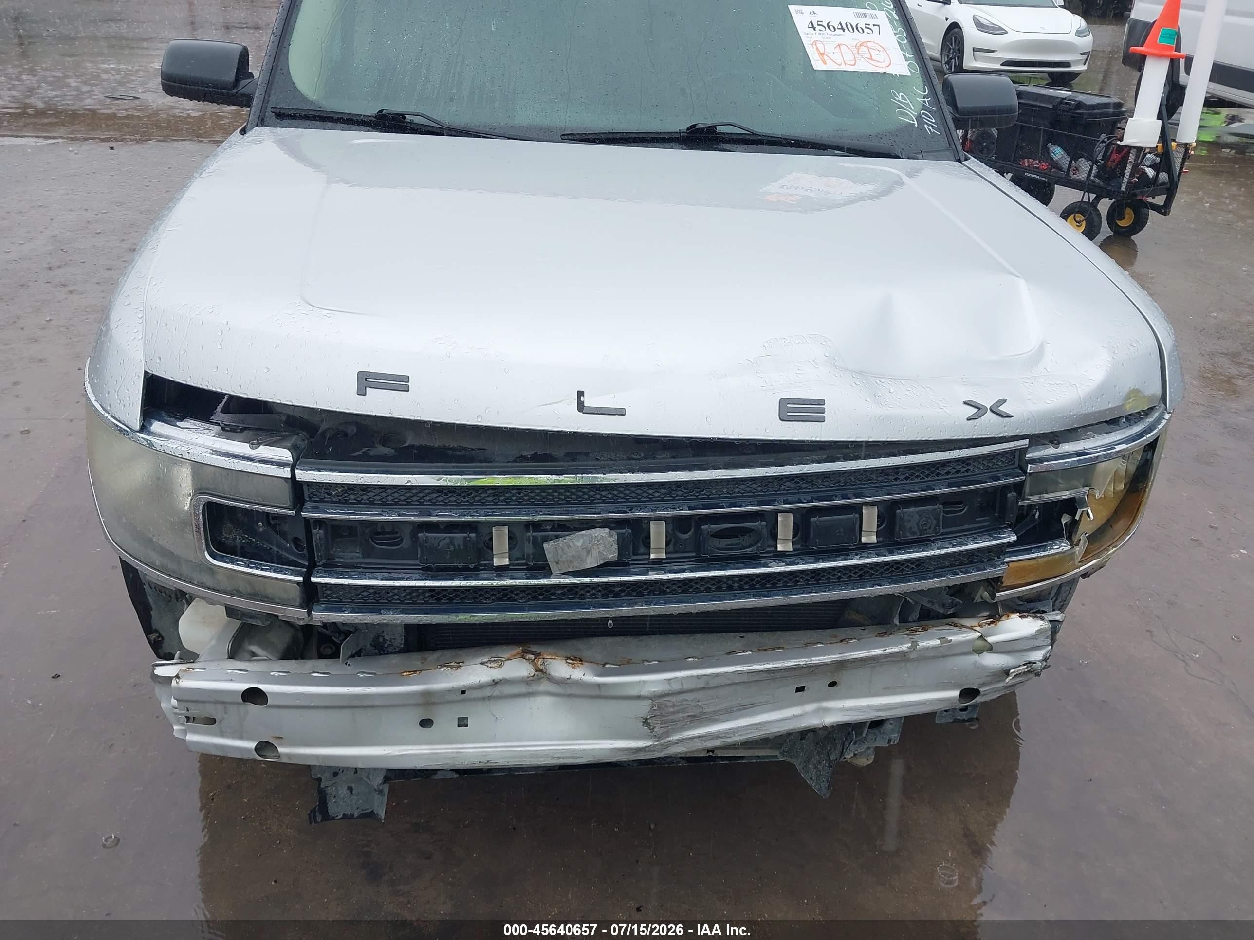 2014 Ford Flex Se Silver vin: 2FMGK5B8XEBD28570