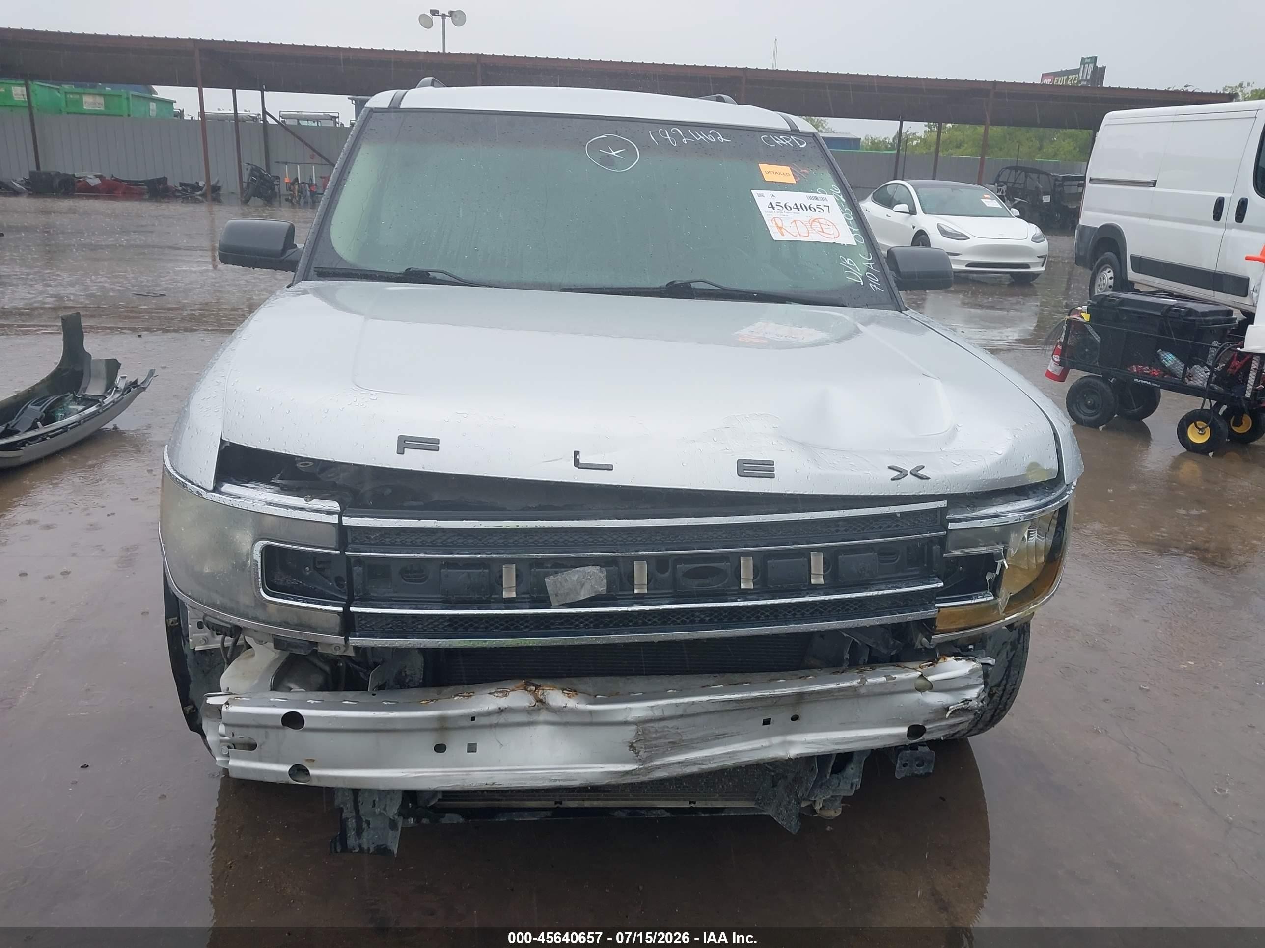 2014 Ford Flex Se Silver vin: 2FMGK5B8XEBD28570