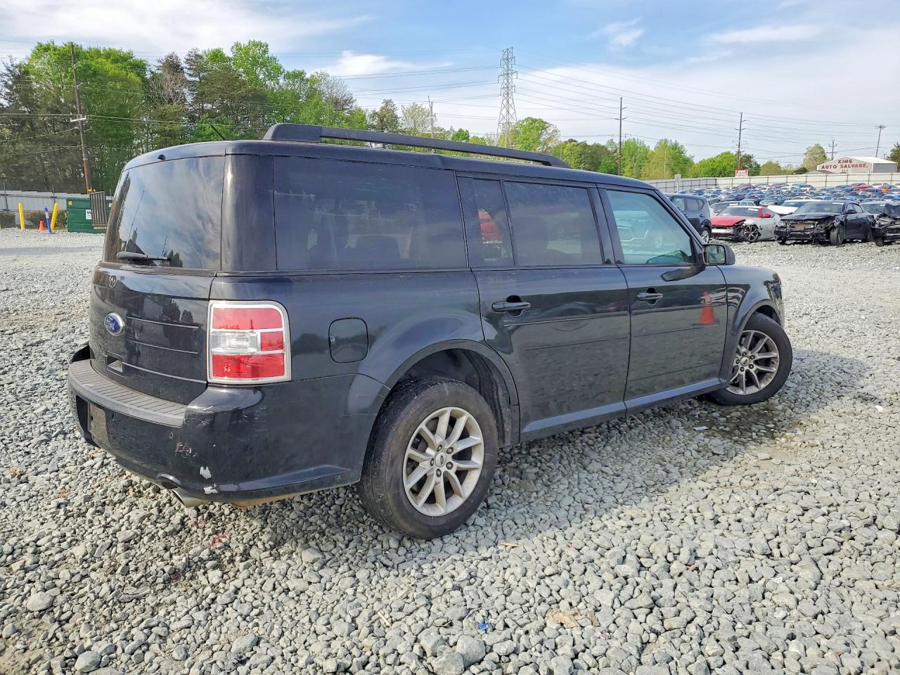 2014 Ford Flex Se Black vin: 2FMGK5B8XEBD30190