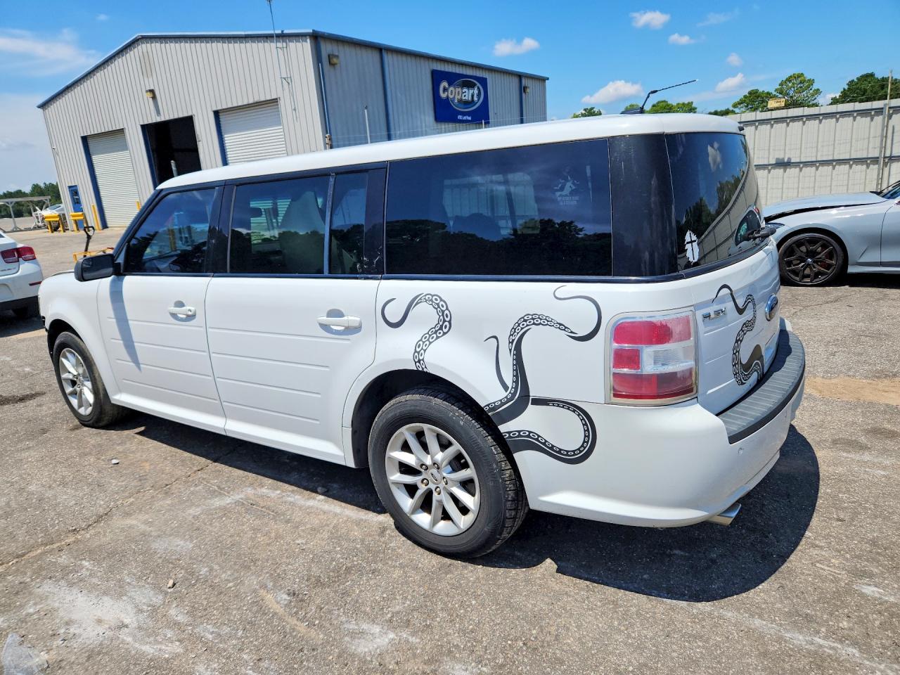 2015 Ford Flex Se White vin: 2FMGK5B8XFBA07470