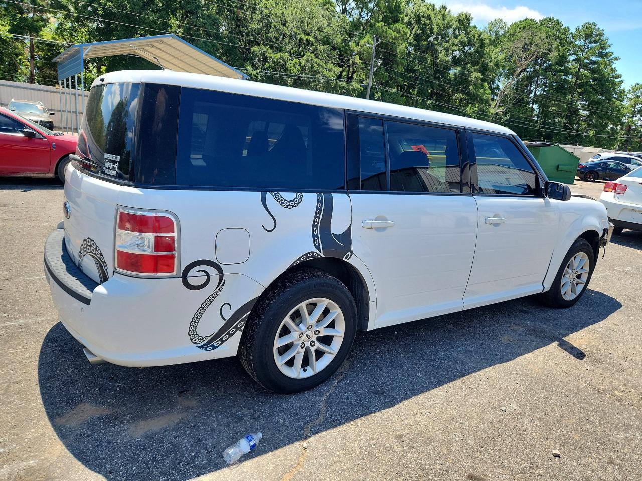 2015 Ford Flex Se White vin: 2FMGK5B8XFBA07470