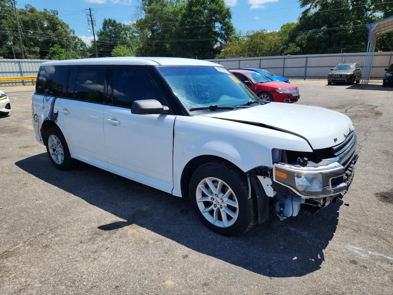 2015 Ford Flex Se White vin: 2FMGK5B8XFBA07470