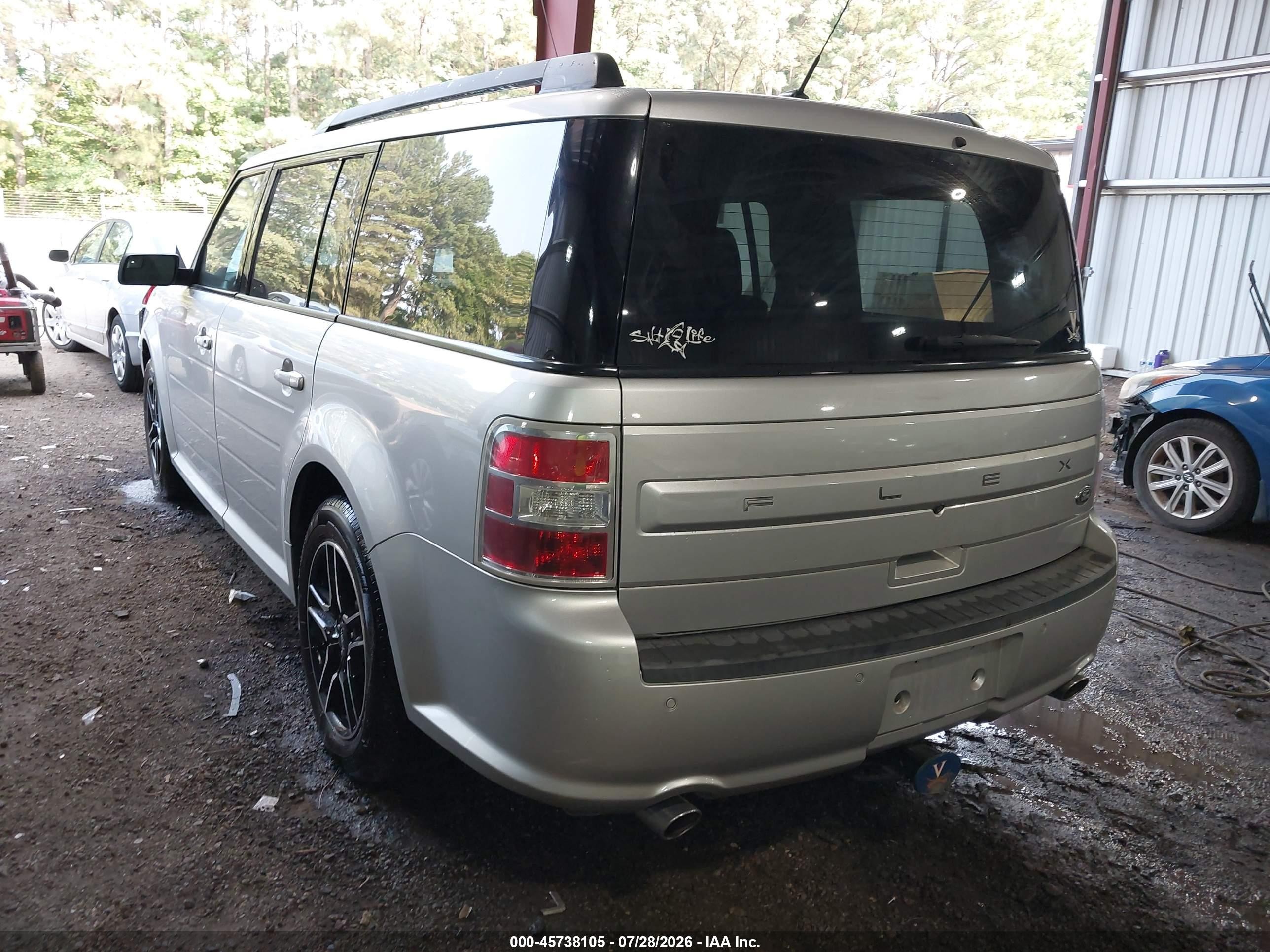 2017 Ford Flex Se Silver vin: 2FMGK5B8XHBA07682
