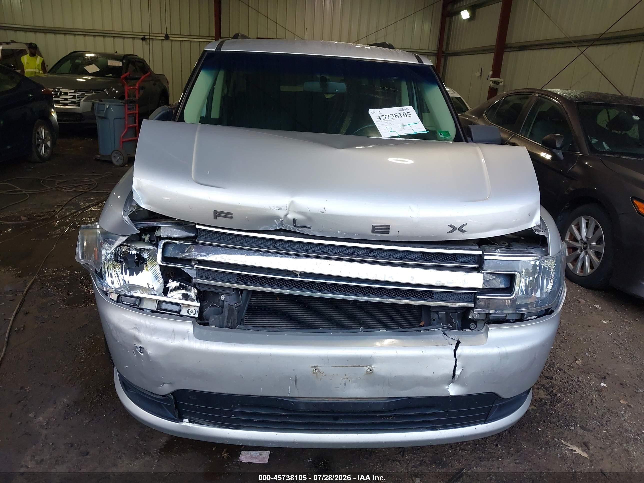 2017 Ford Flex Se Silver vin: 2FMGK5B8XHBA07682