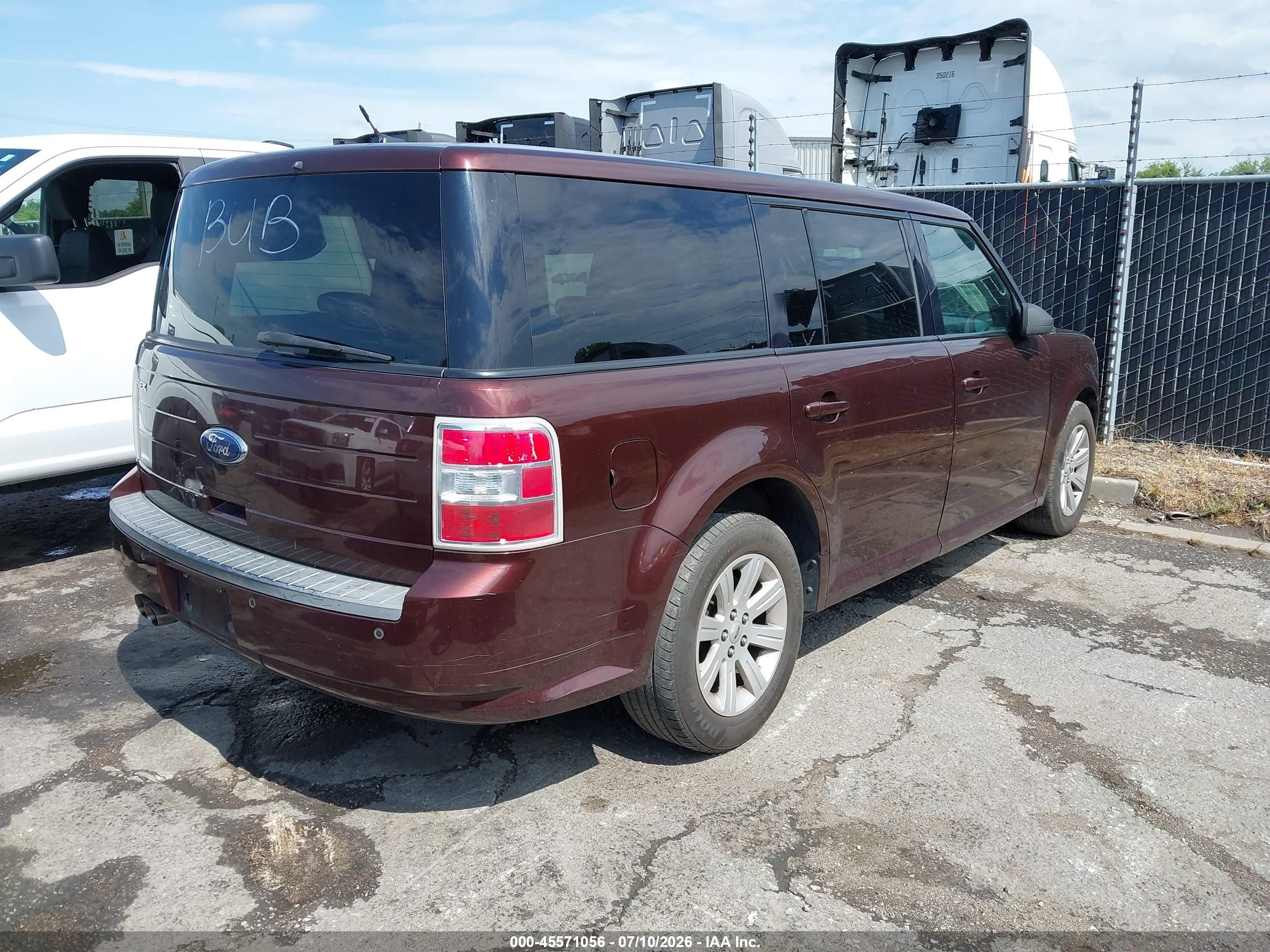 2010 Ford Flex Se Brown vin: 2FMGK5BC1ABB10435