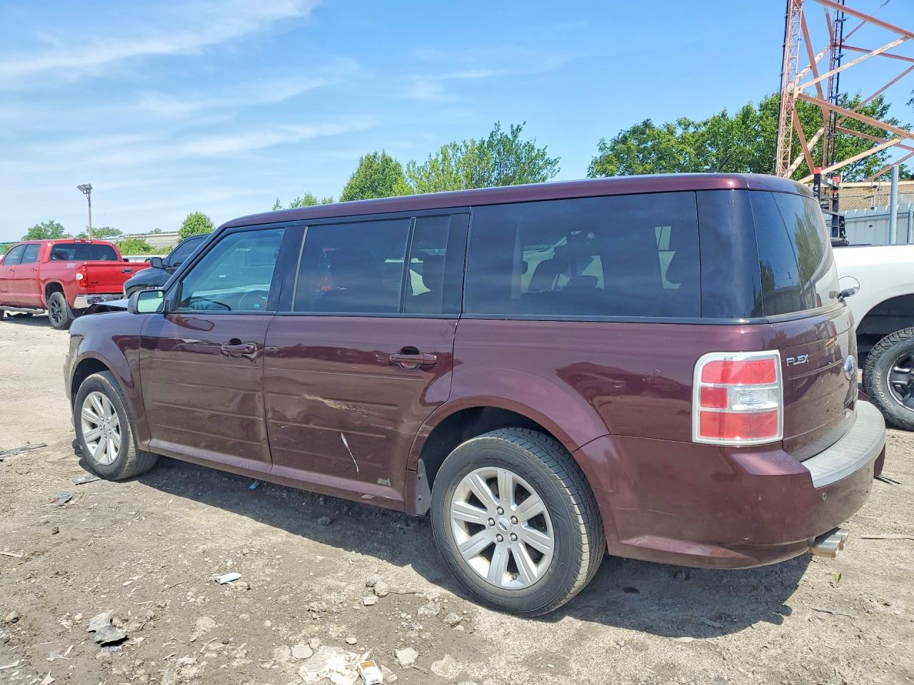 2011 Ford Flex Se Maroon vin: 2FMGK5BC2BBD18387