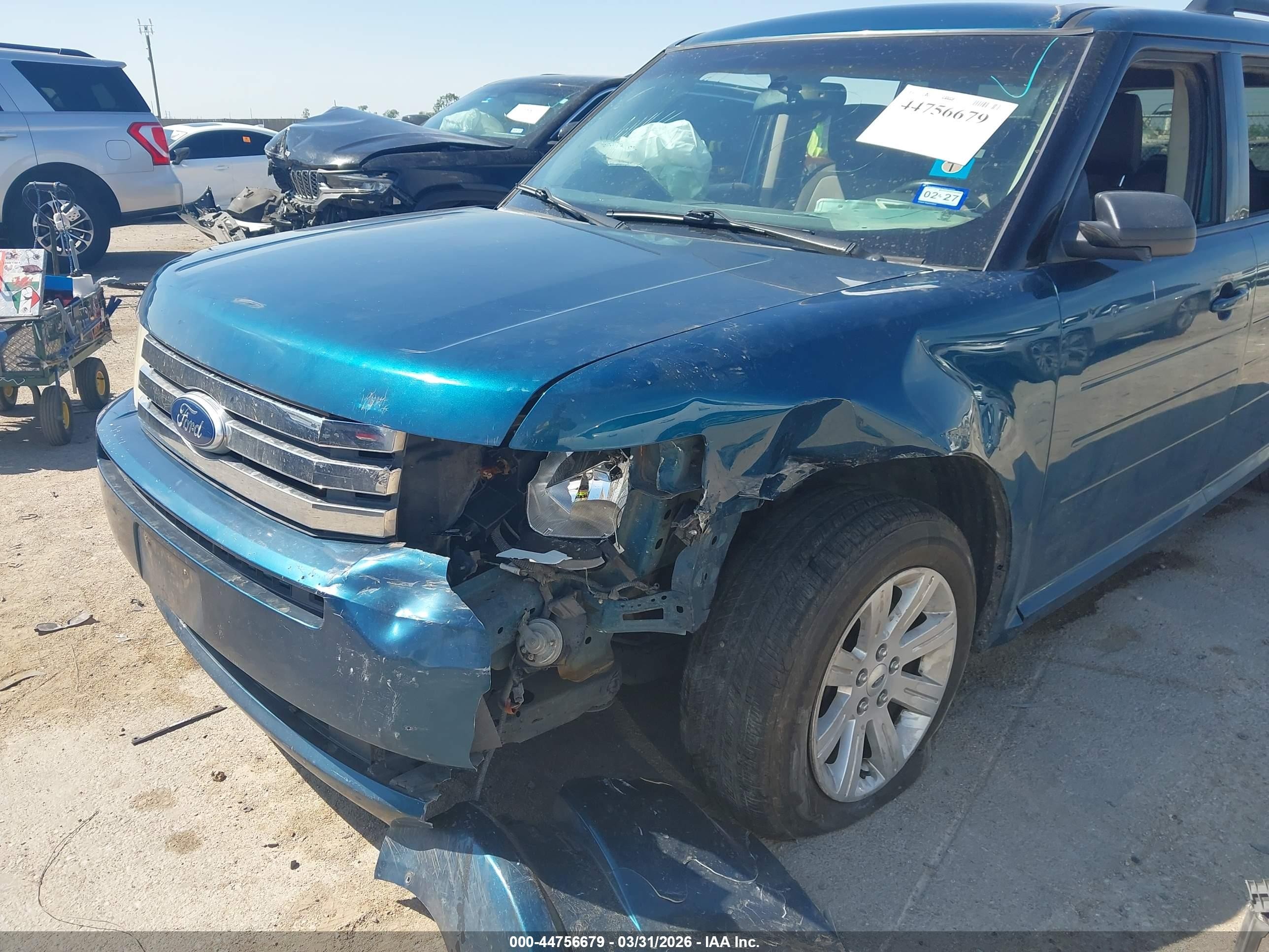 2011 Ford Flex Se Зеленый vin: 2FMGK5BC3BBD24974