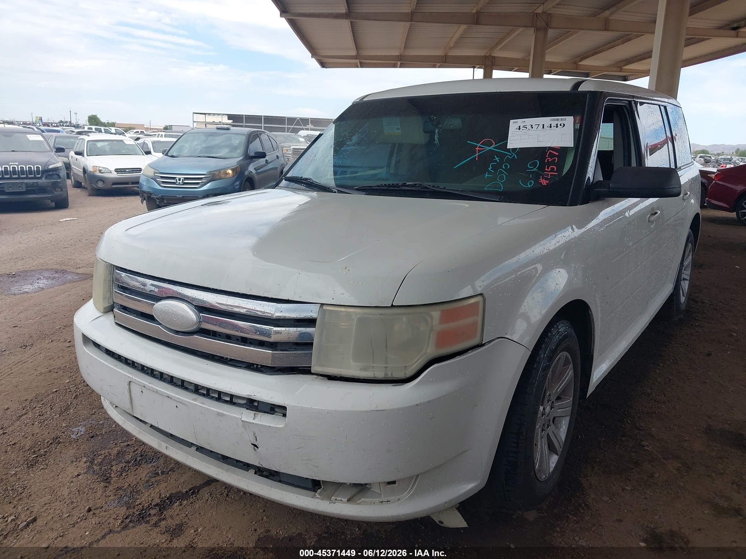 2012 Ford Flex Se White vin: 2FMGK5BC3CBD07030