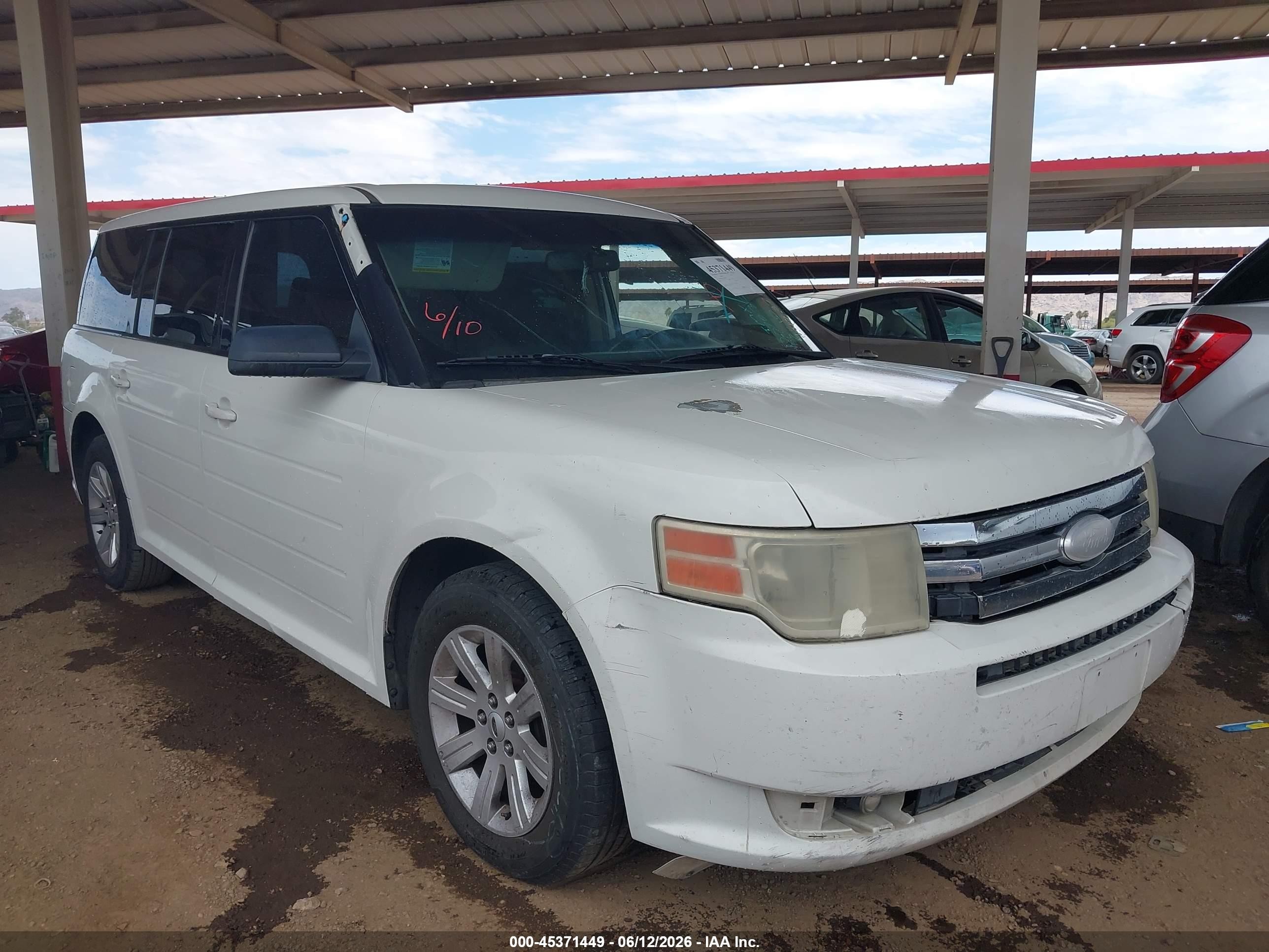 2012 Ford Flex Se White vin: 2FMGK5BC3CBD07030