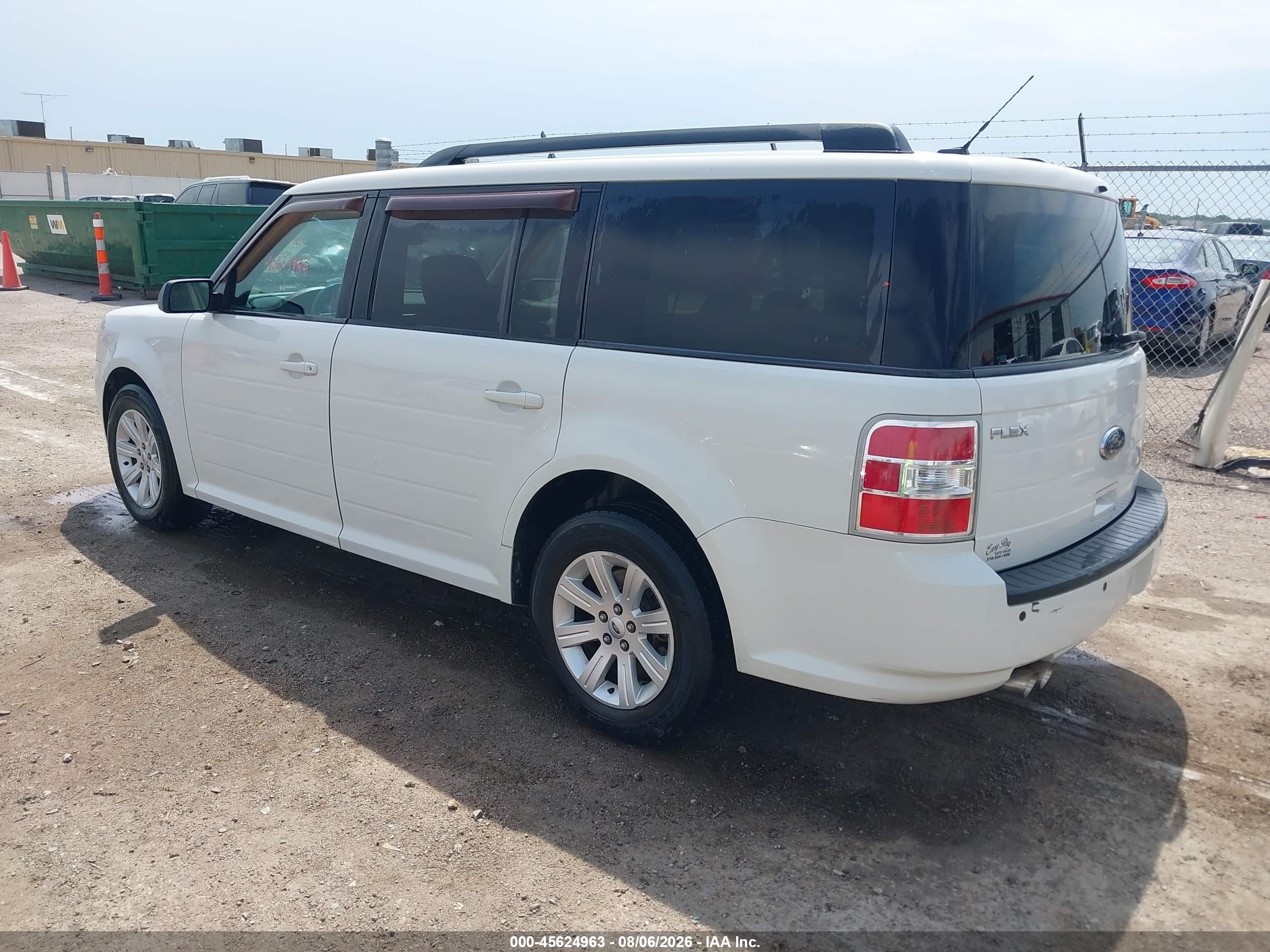 2010 Ford Flex Se White vin: 2FMGK5BC4ABA34502