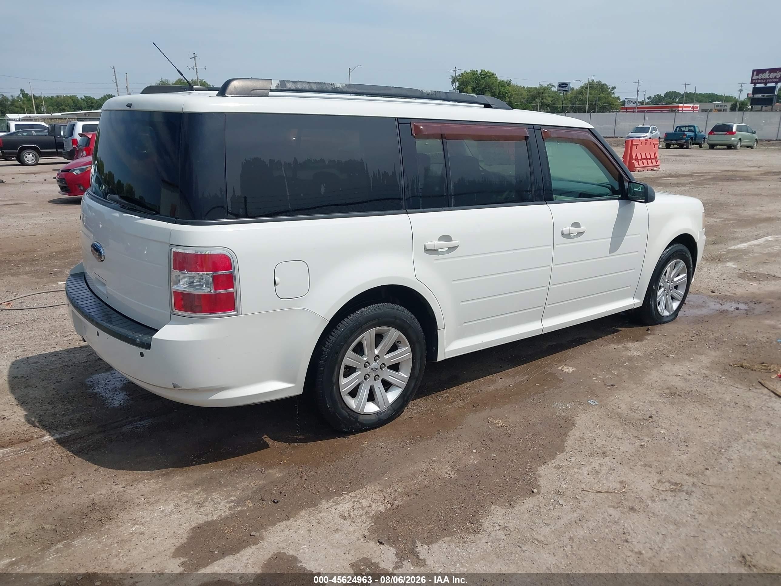 2010 Ford Flex Se White vin: 2FMGK5BC4ABA34502