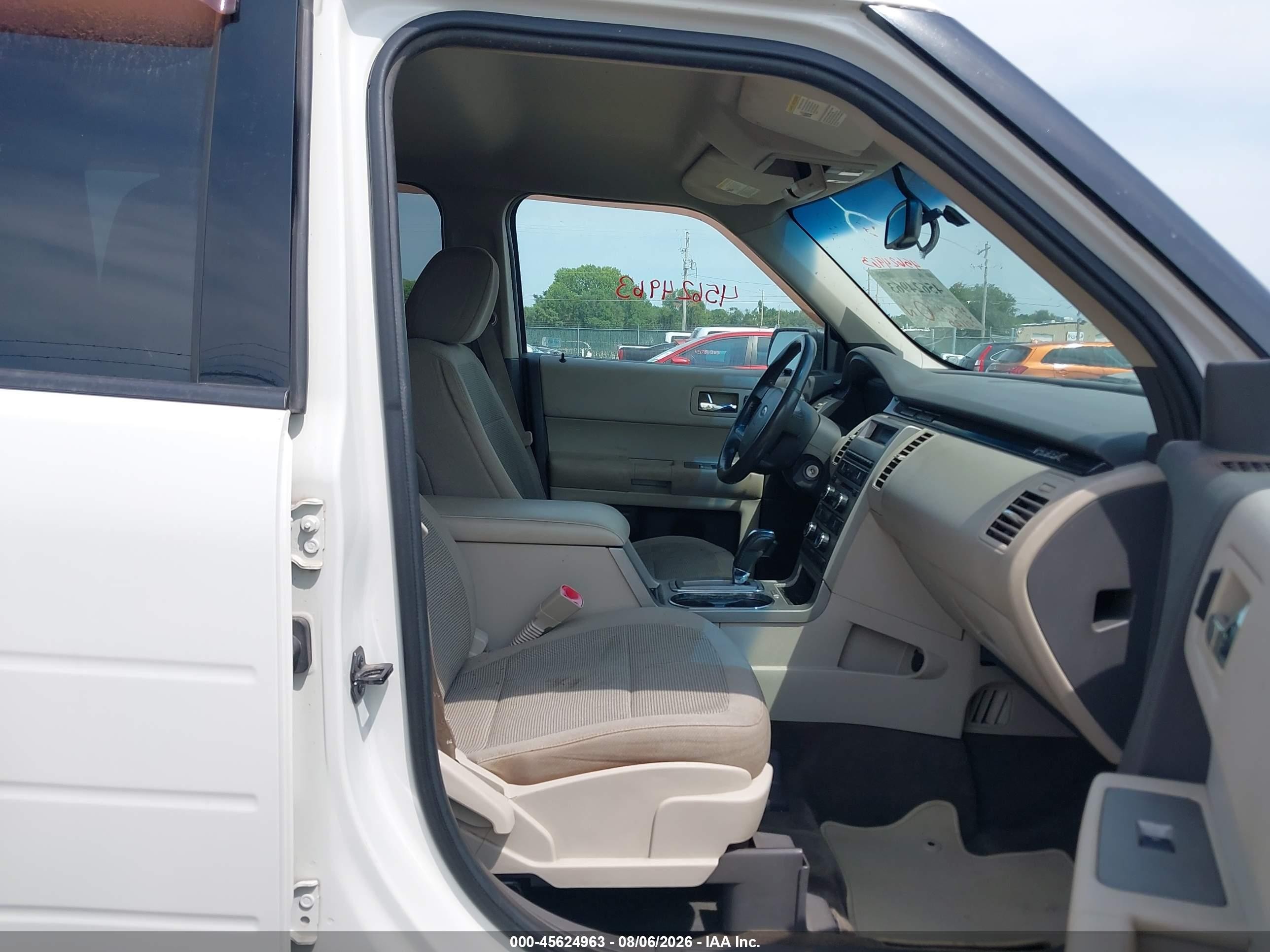 2010 Ford Flex Se White vin: 2FMGK5BC4ABA34502