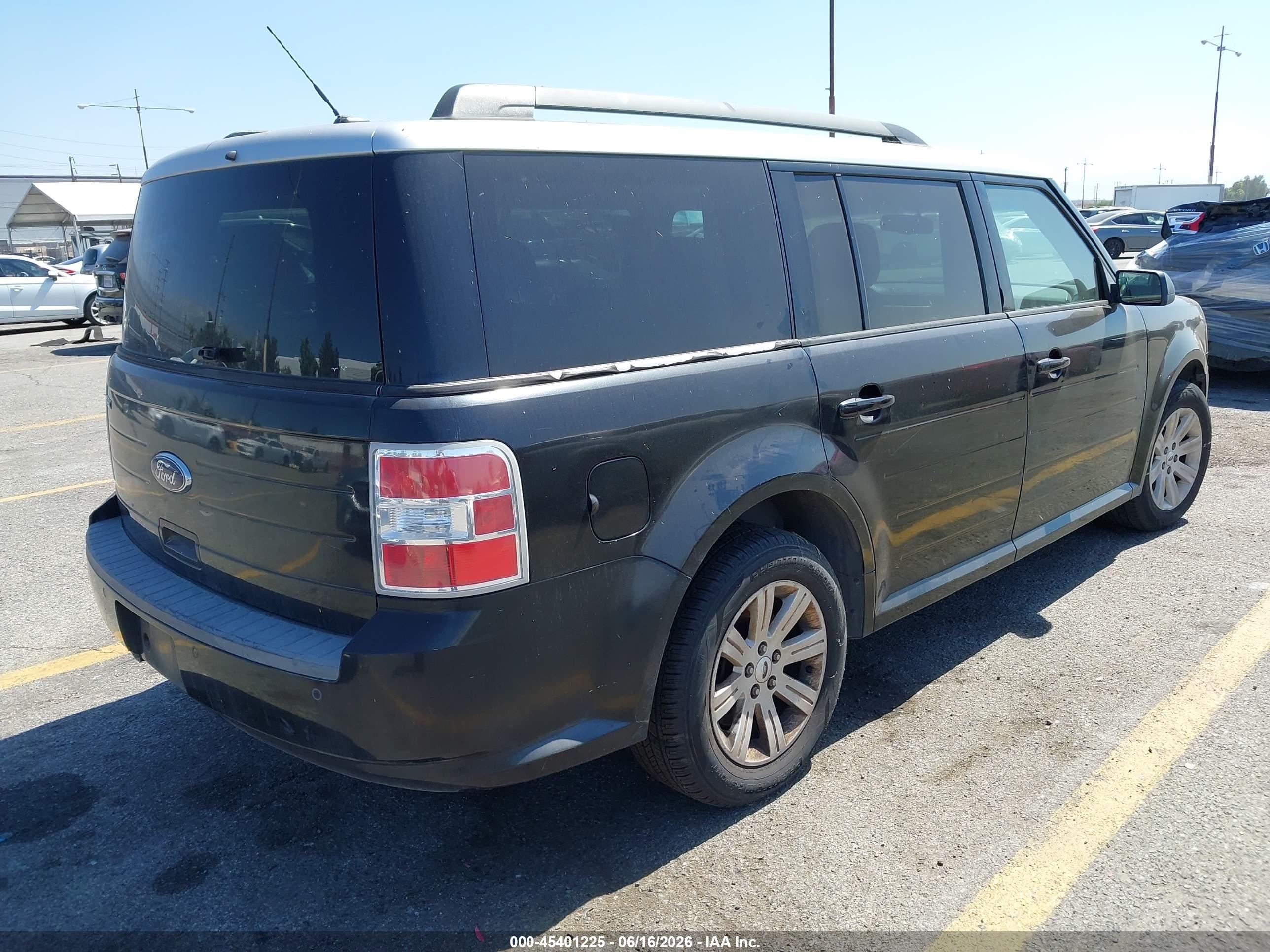 2011 Ford Flex Se Black vin: 2FMGK5BC5BBD27276