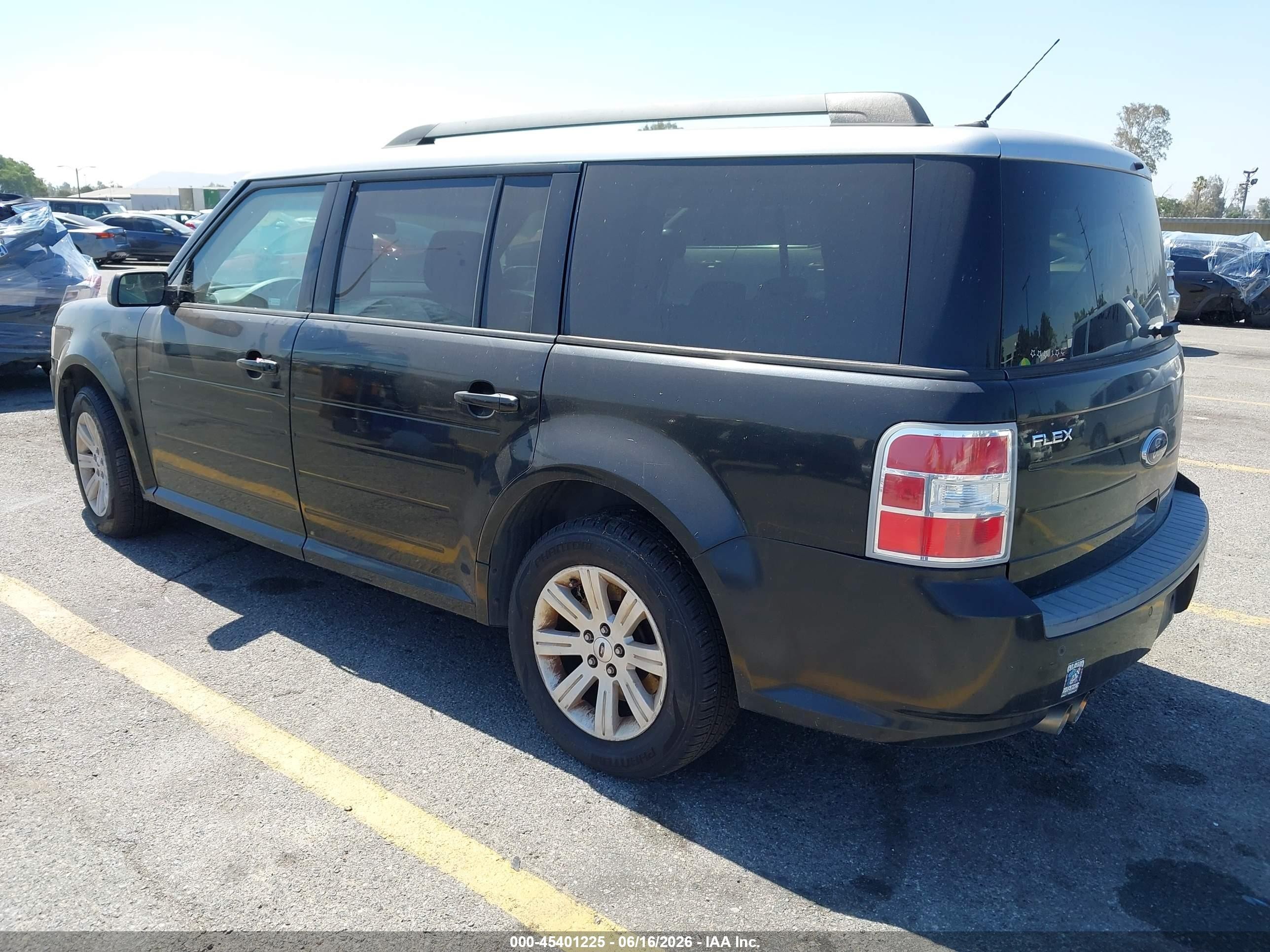 2011 Ford Flex Se Black vin: 2FMGK5BC5BBD27276