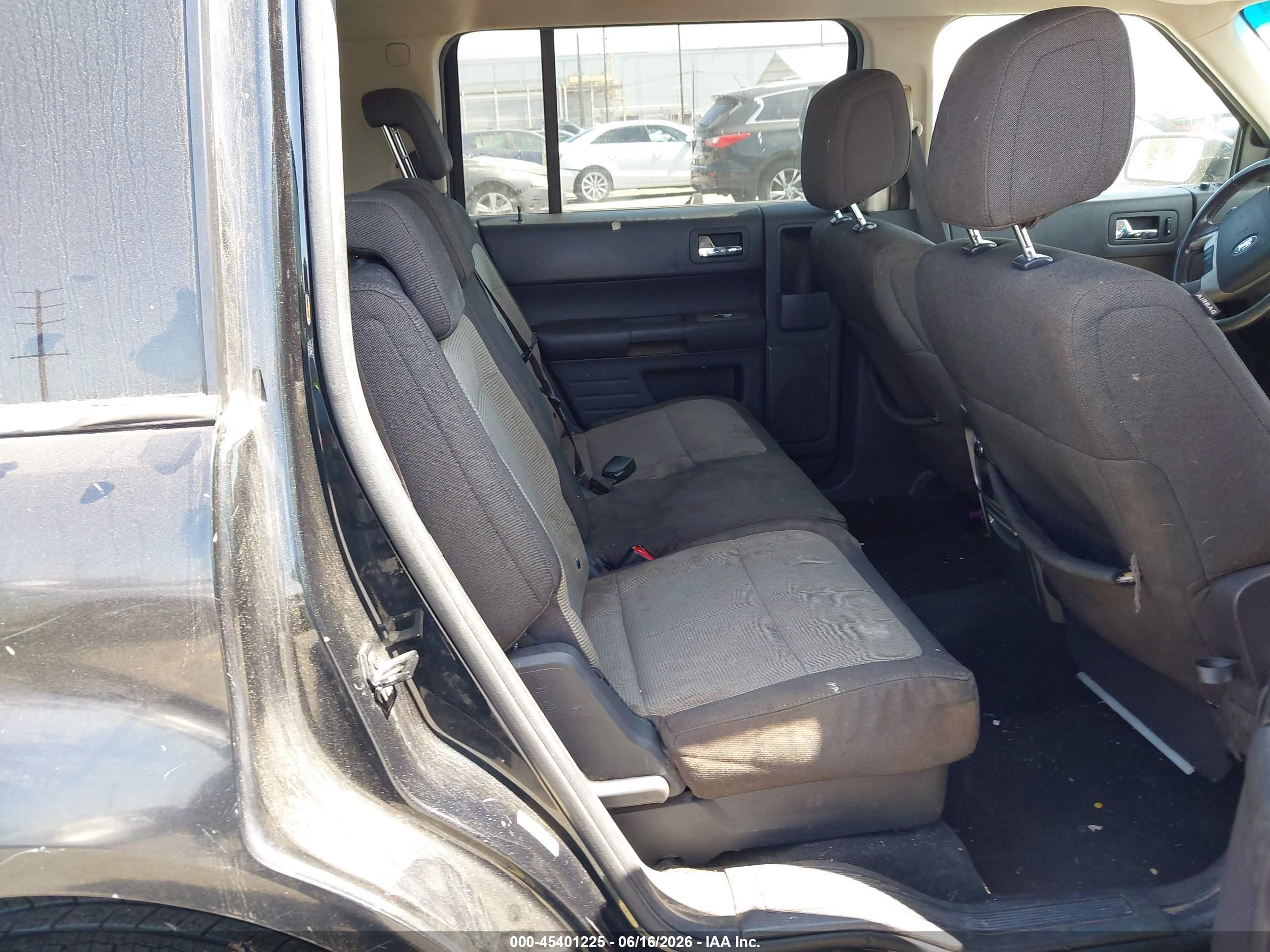 2011 Ford Flex Se Black vin: 2FMGK5BC5BBD27276