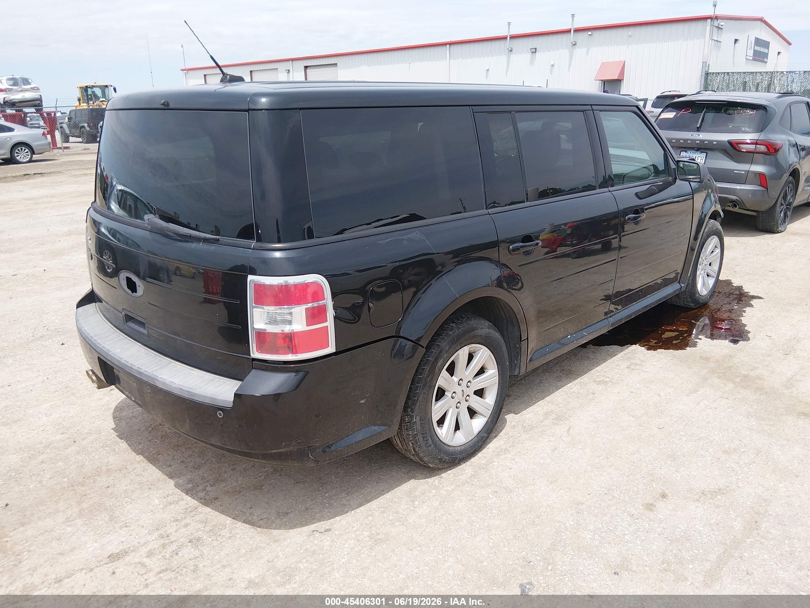 2010 Ford Flex Se Black vin: 2FMGK5BC6ABA46456