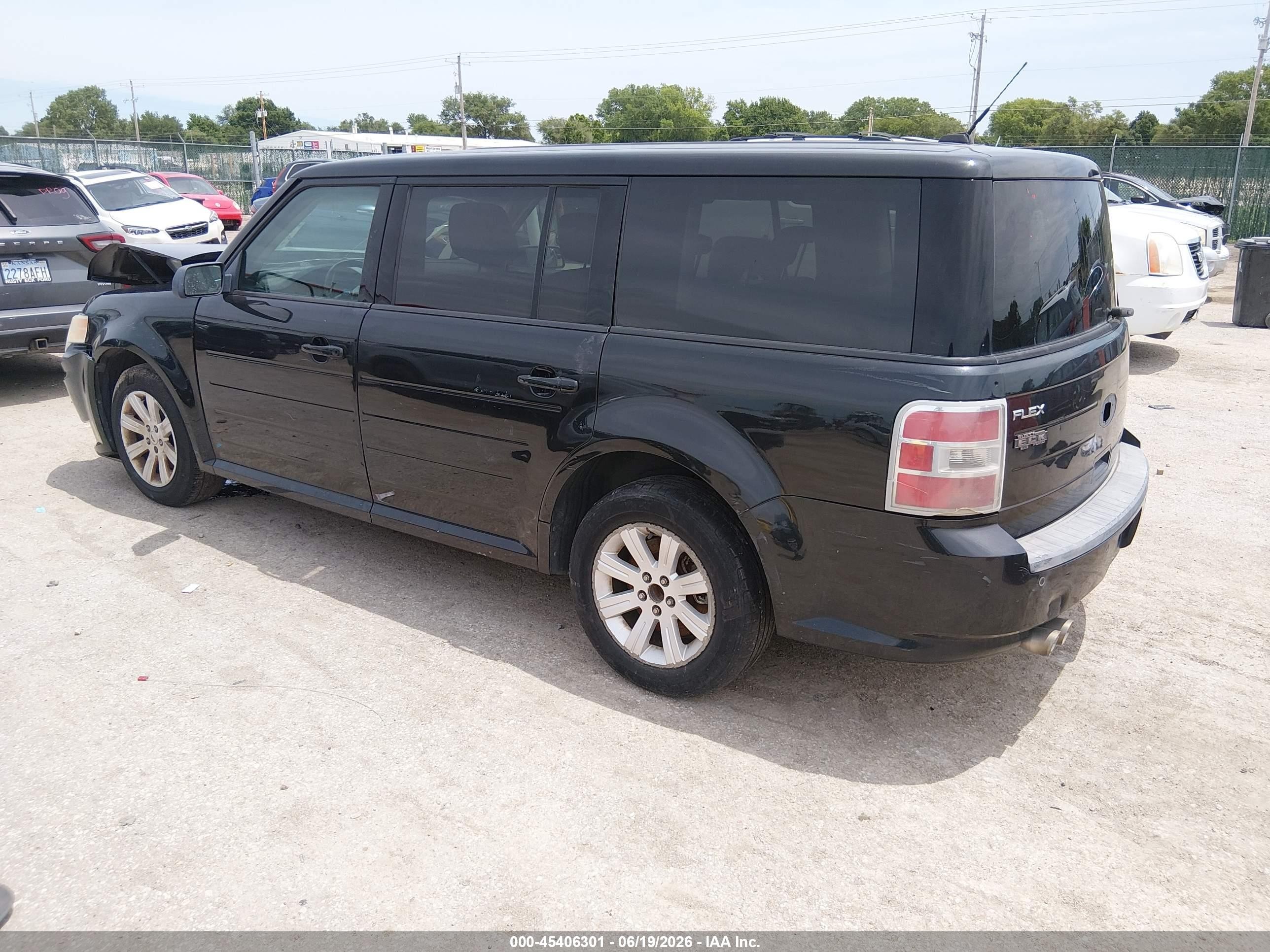 2010 Ford Flex Se Black vin: 2FMGK5BC6ABA46456
